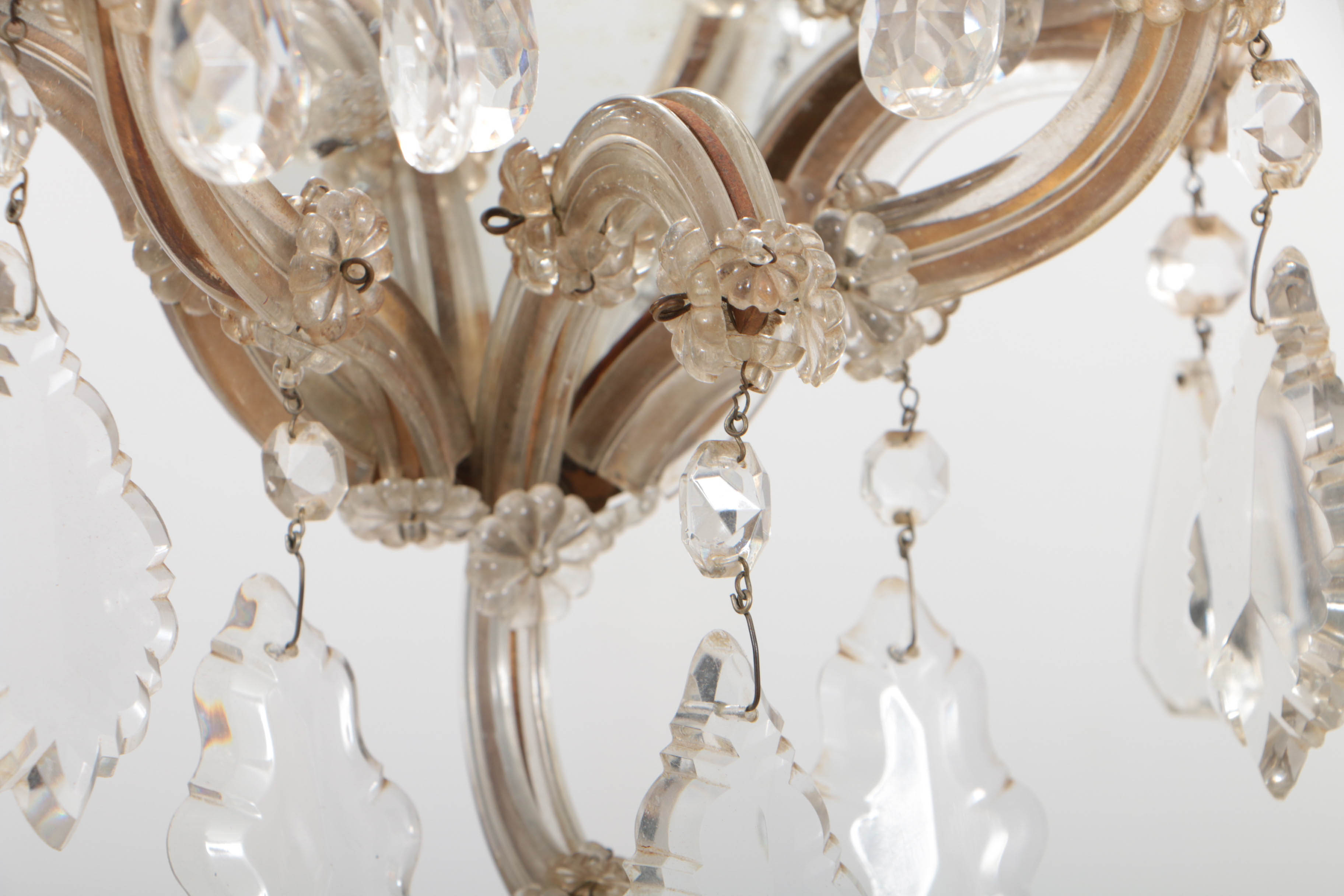 Antique Venetian Glass Mirrored Sconces