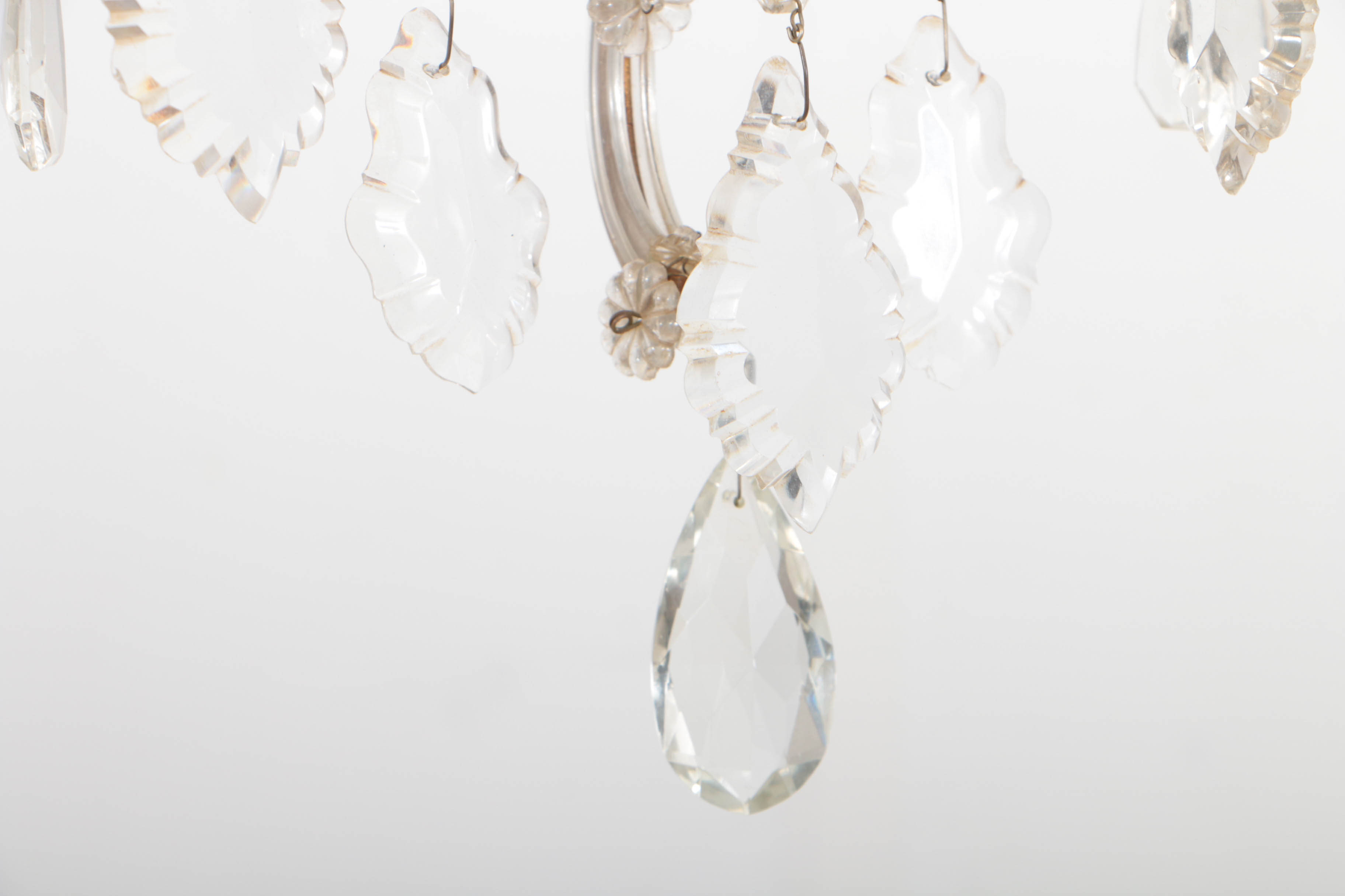 Antique Venetian Glass Mirrored Sconces