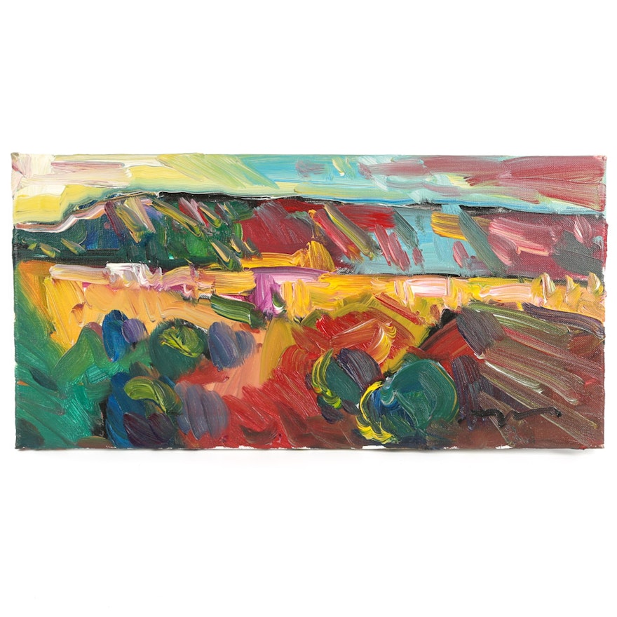 Jose Trujillo Oil Painting "Mountain Light"