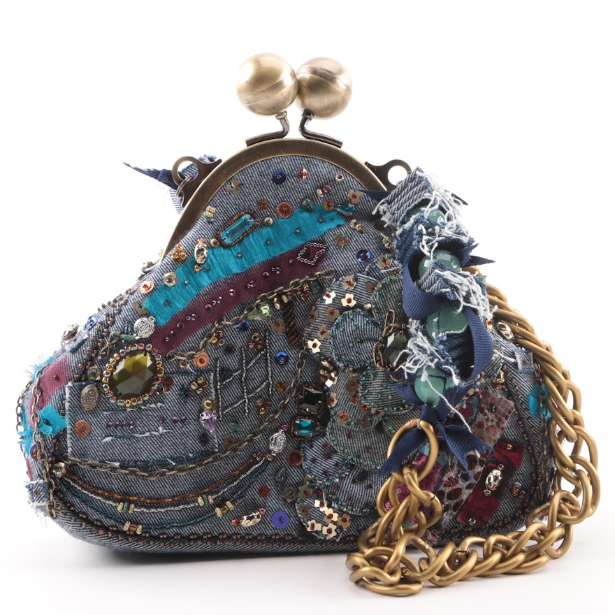 Mary Frances of San Francisco "In The 80s" Embellished Handbag