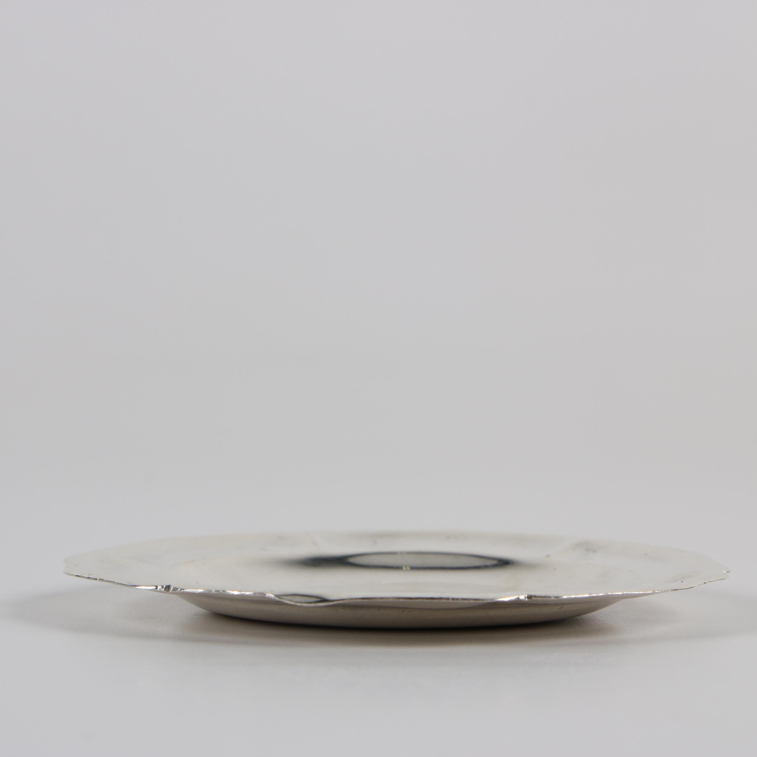 Gorham Sterling Silver Heart-Shaped Bon Bon Bowl with Sterling Dish