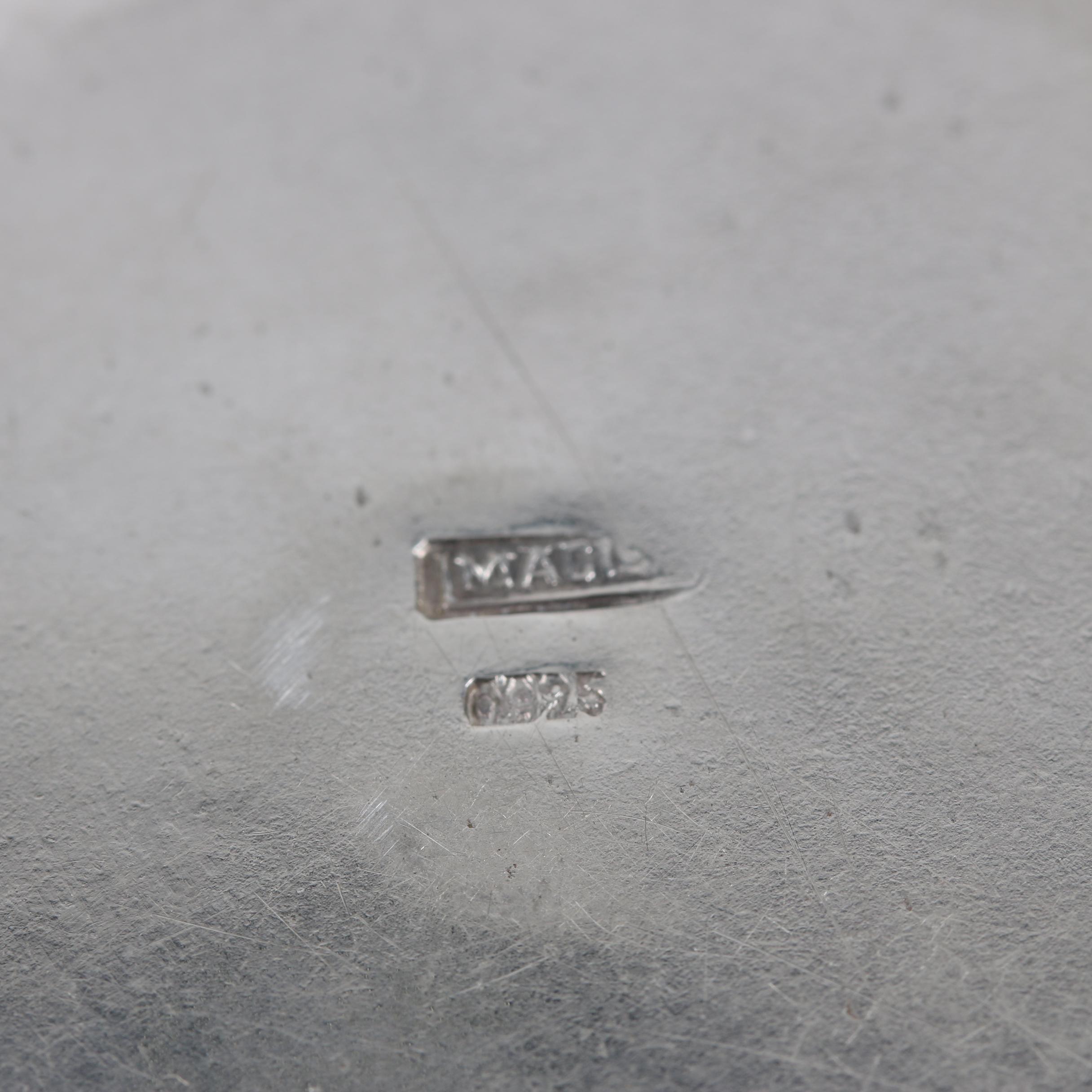 Gorham Sterling Silver Heart-Shaped Bon Bon Bowl with Sterling Dish