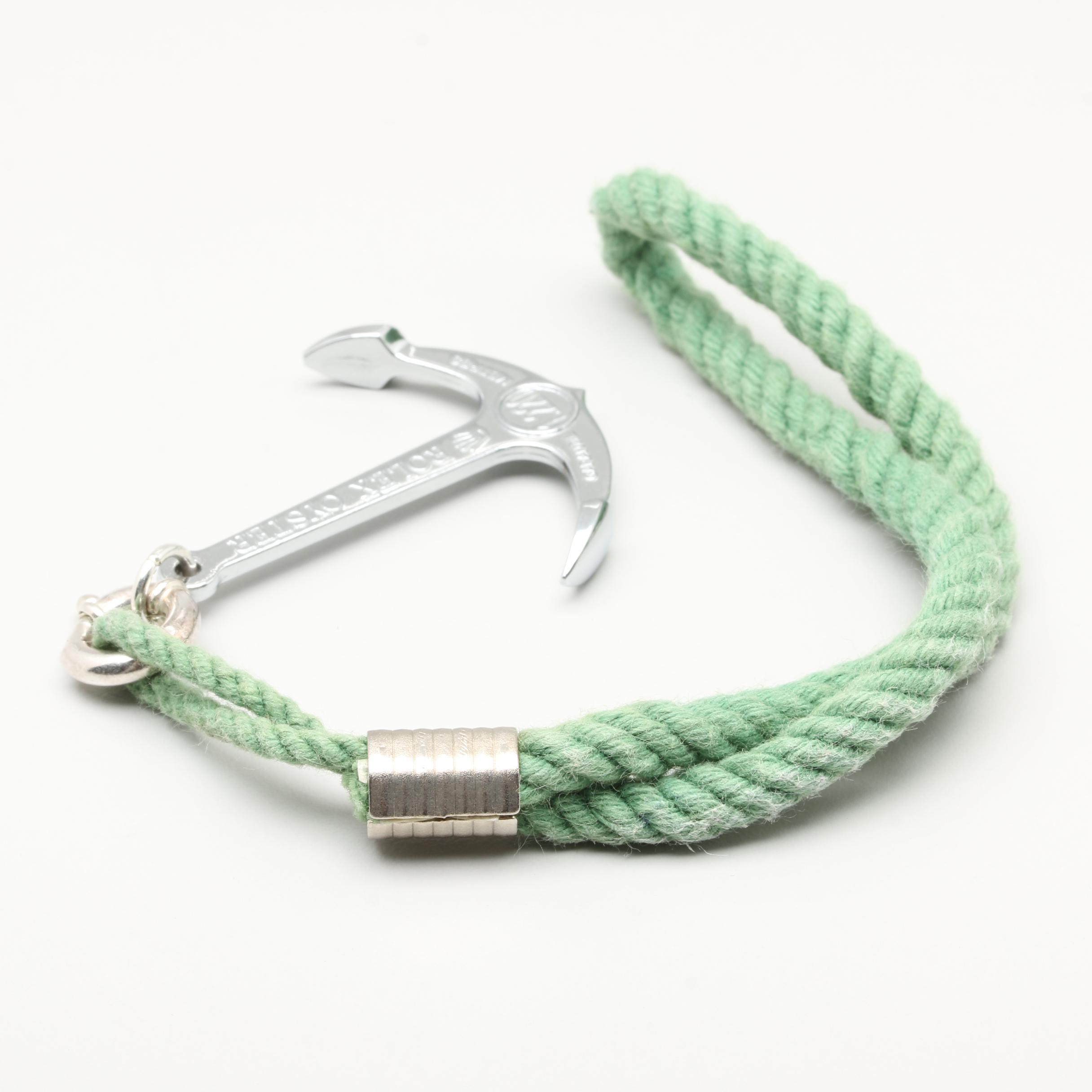 Rolex Oyster Sterling Silver Purse and Key Charm Accessory