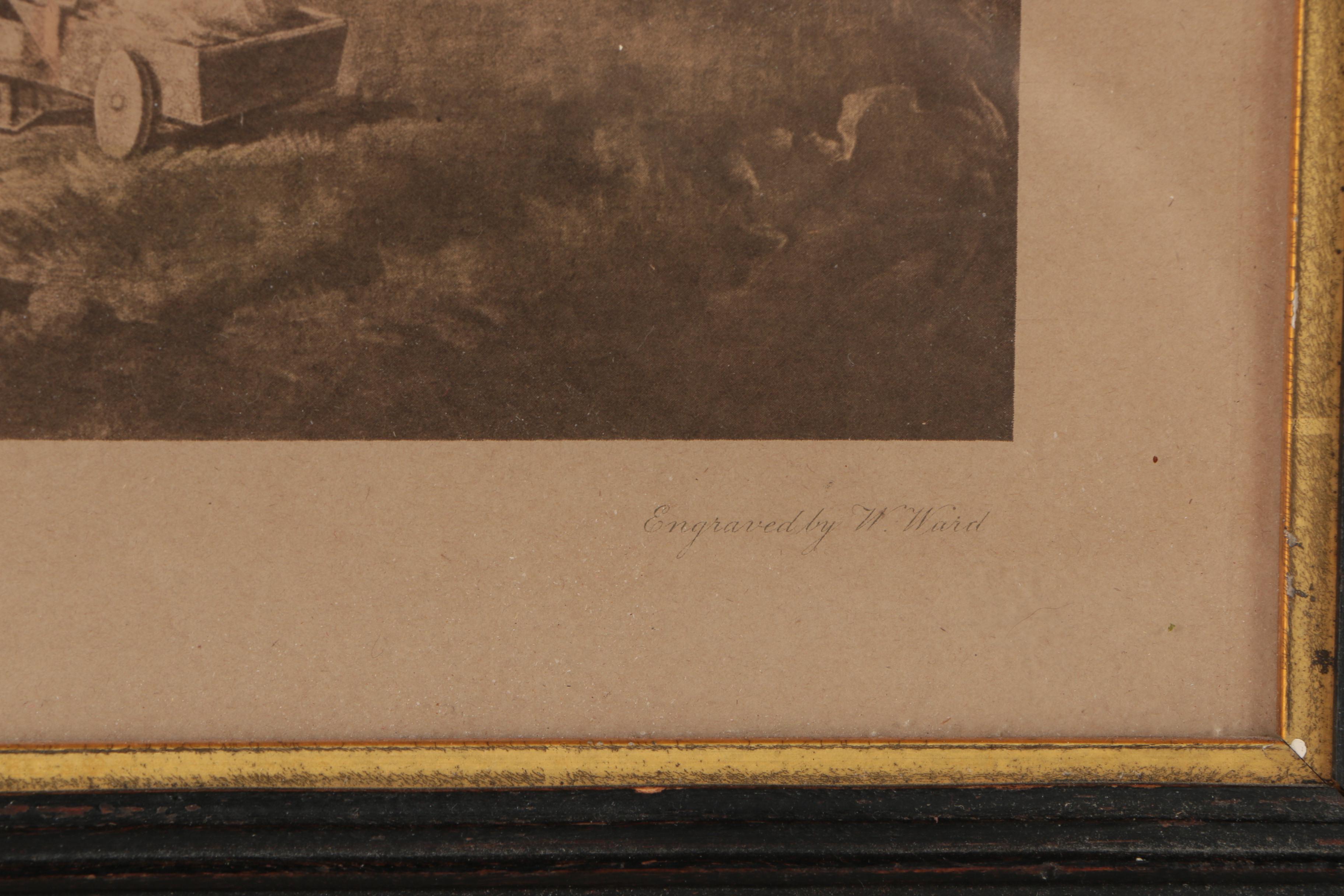 Hand-Colored Rotogravure after George Morland "Juvenile Navigators"