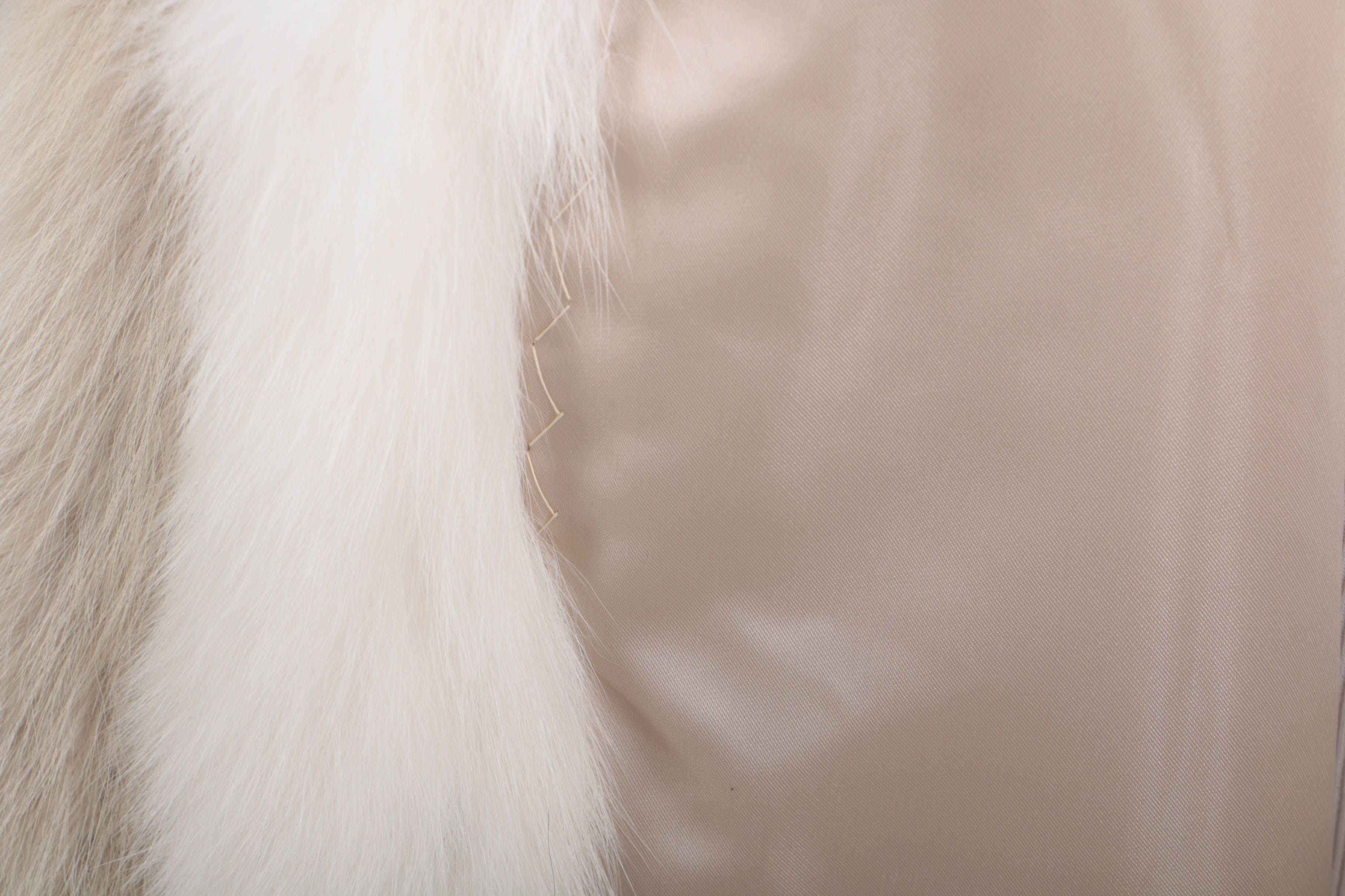 Coyote And Arctic White Fox Fur Hooded Parka