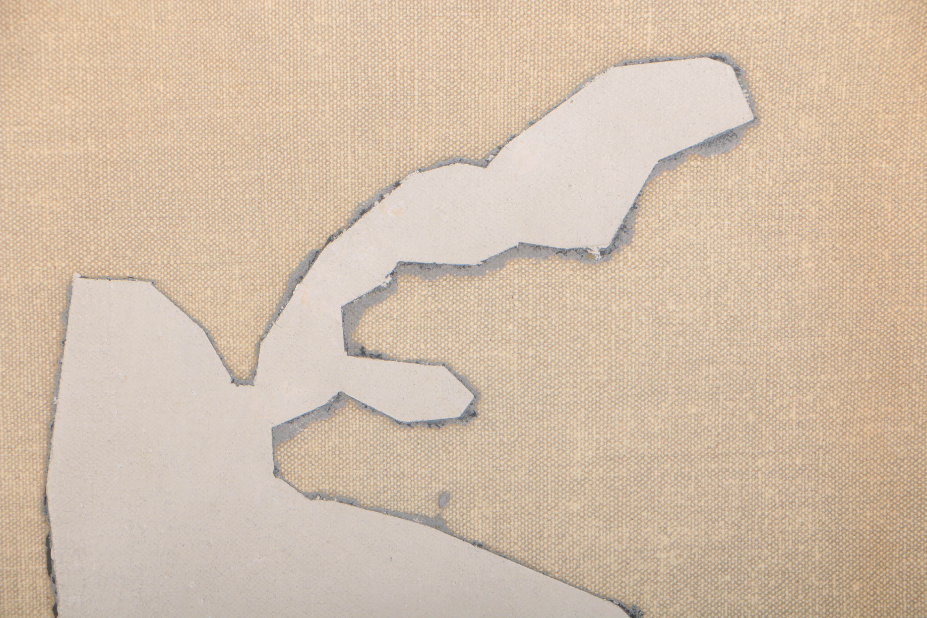 Robert Goodnough 1972 Oil, Acrylic and Collage Painting "White Reach"