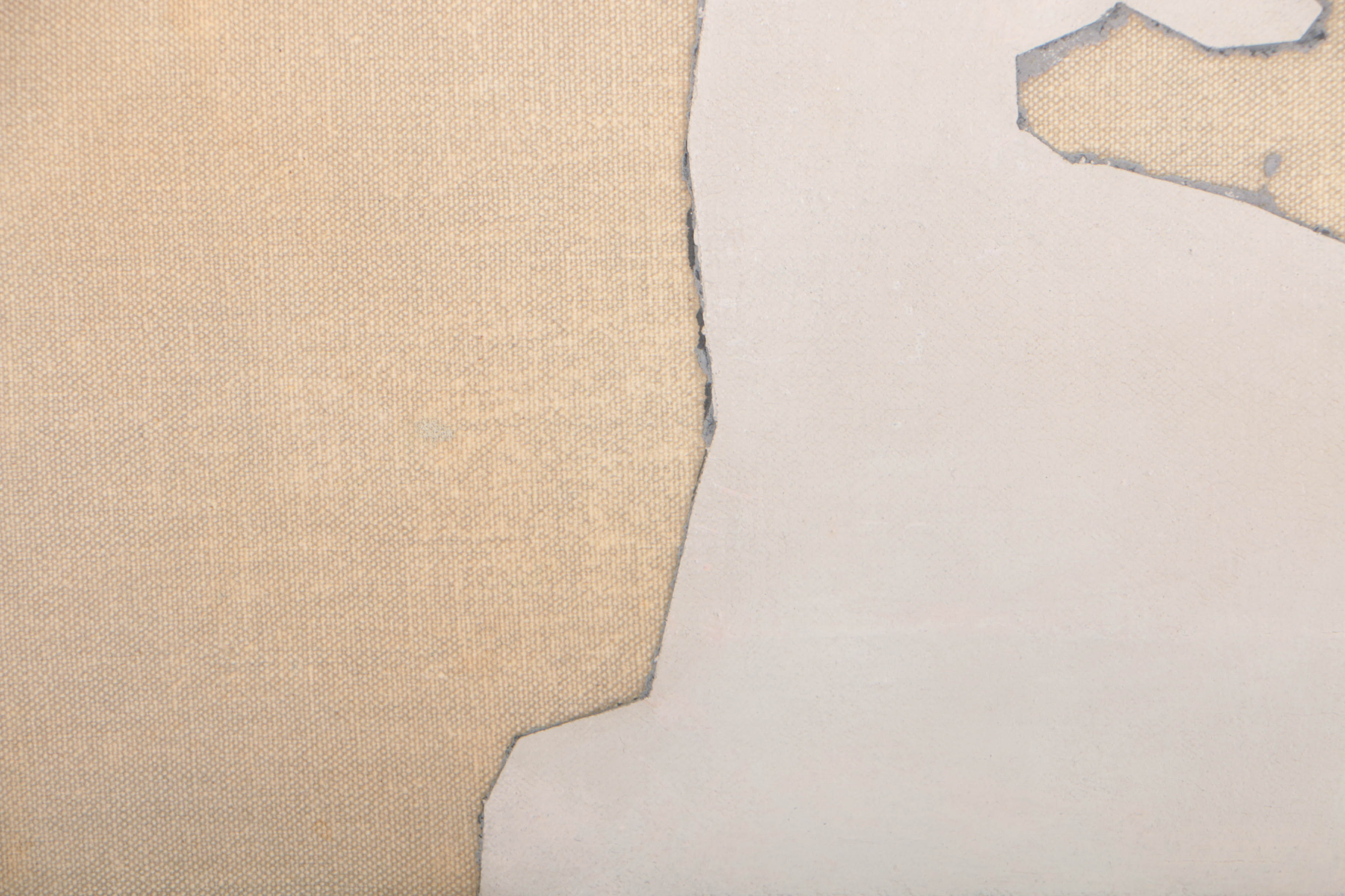 Robert Goodnough 1972 Oil, Acrylic and Collage Painting "White Reach"