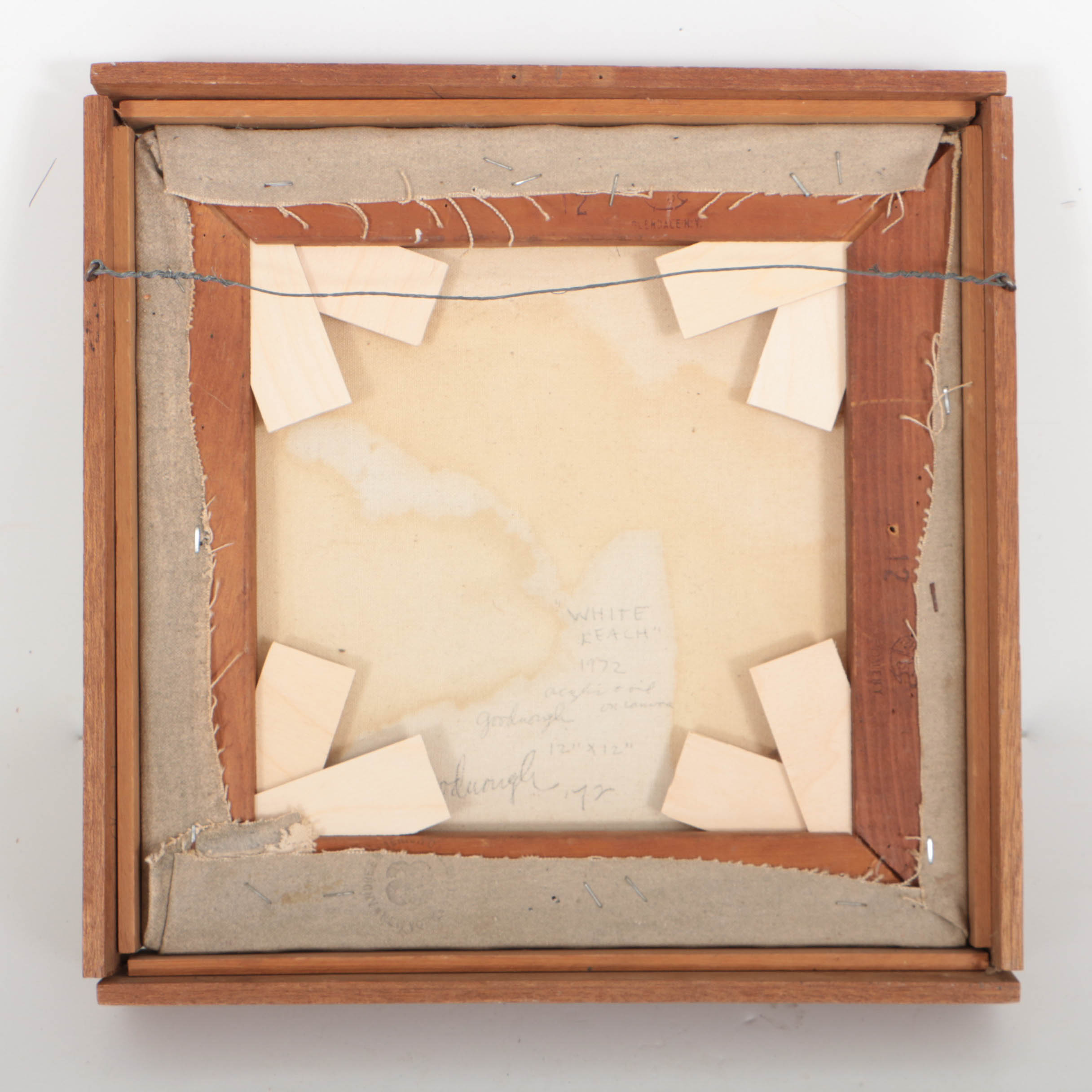 Robert Goodnough 1972 Oil, Acrylic and Collage Painting "White Reach"