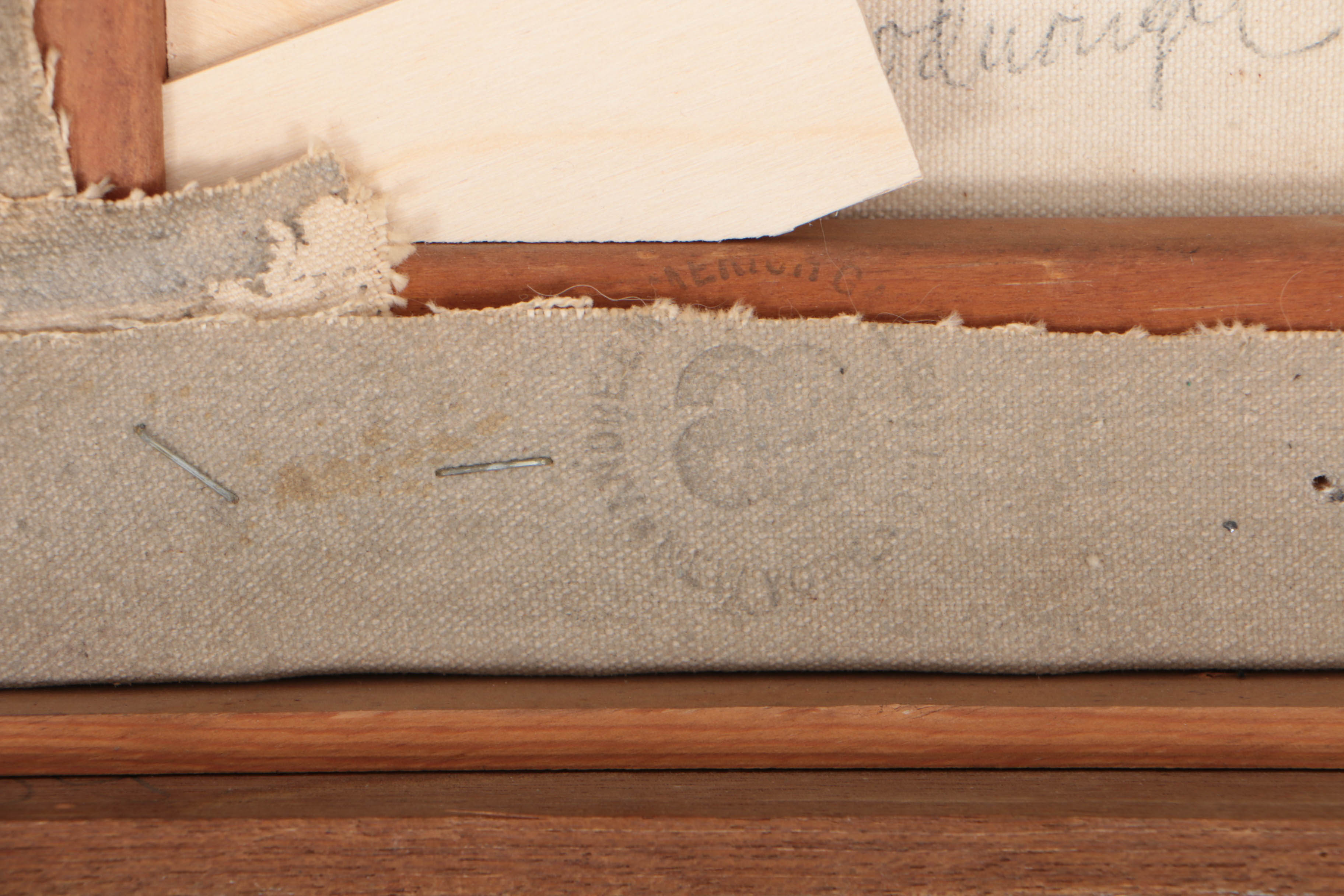 Robert Goodnough 1972 Oil, Acrylic and Collage Painting "White Reach"