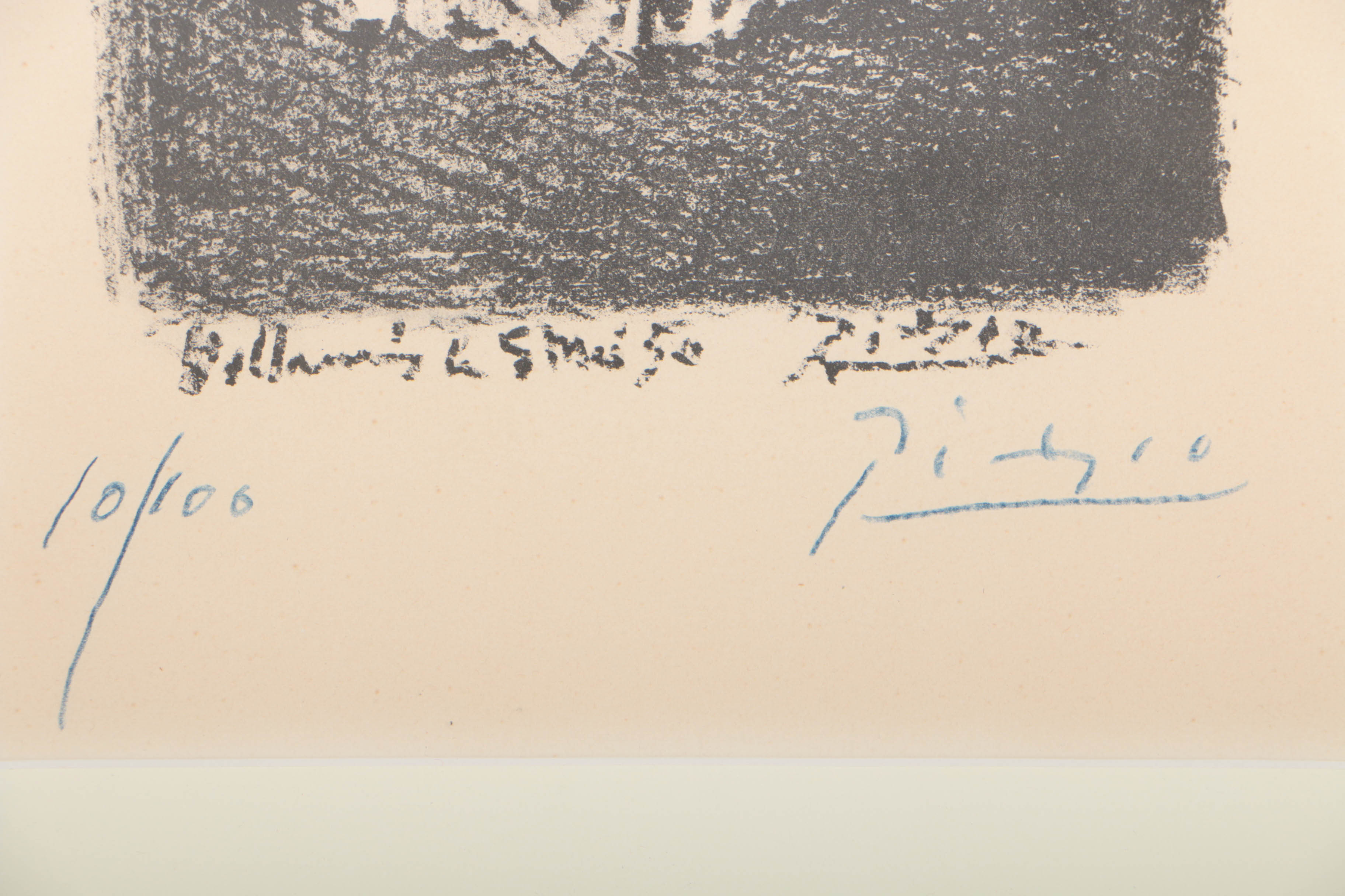 Pablo Picasso 1950 Transfer Lithograph "Fleurs dans un vase (sans la lettre)"