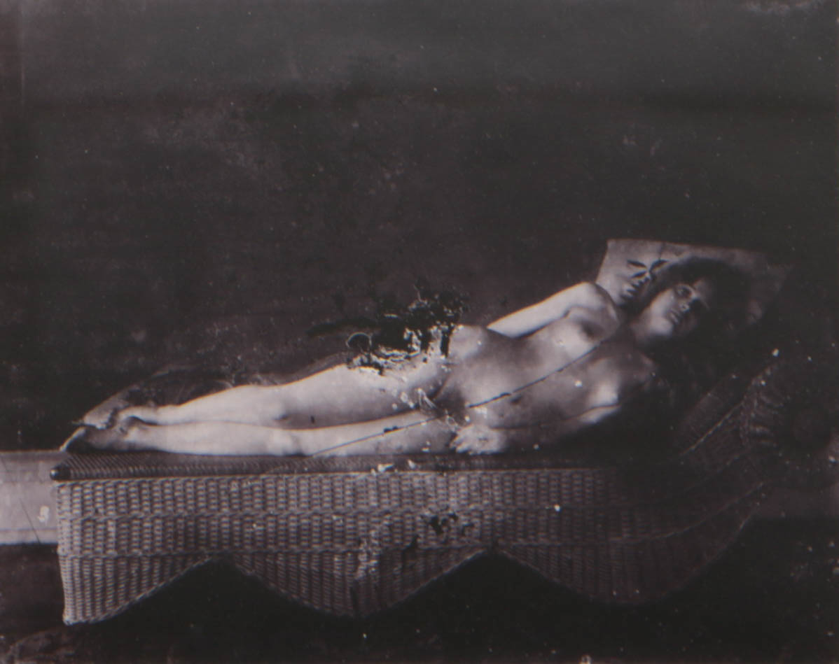 E. J. Bellocq Silver Gelatin Print "Nude on Chaise" from "Storyville Portraits"
