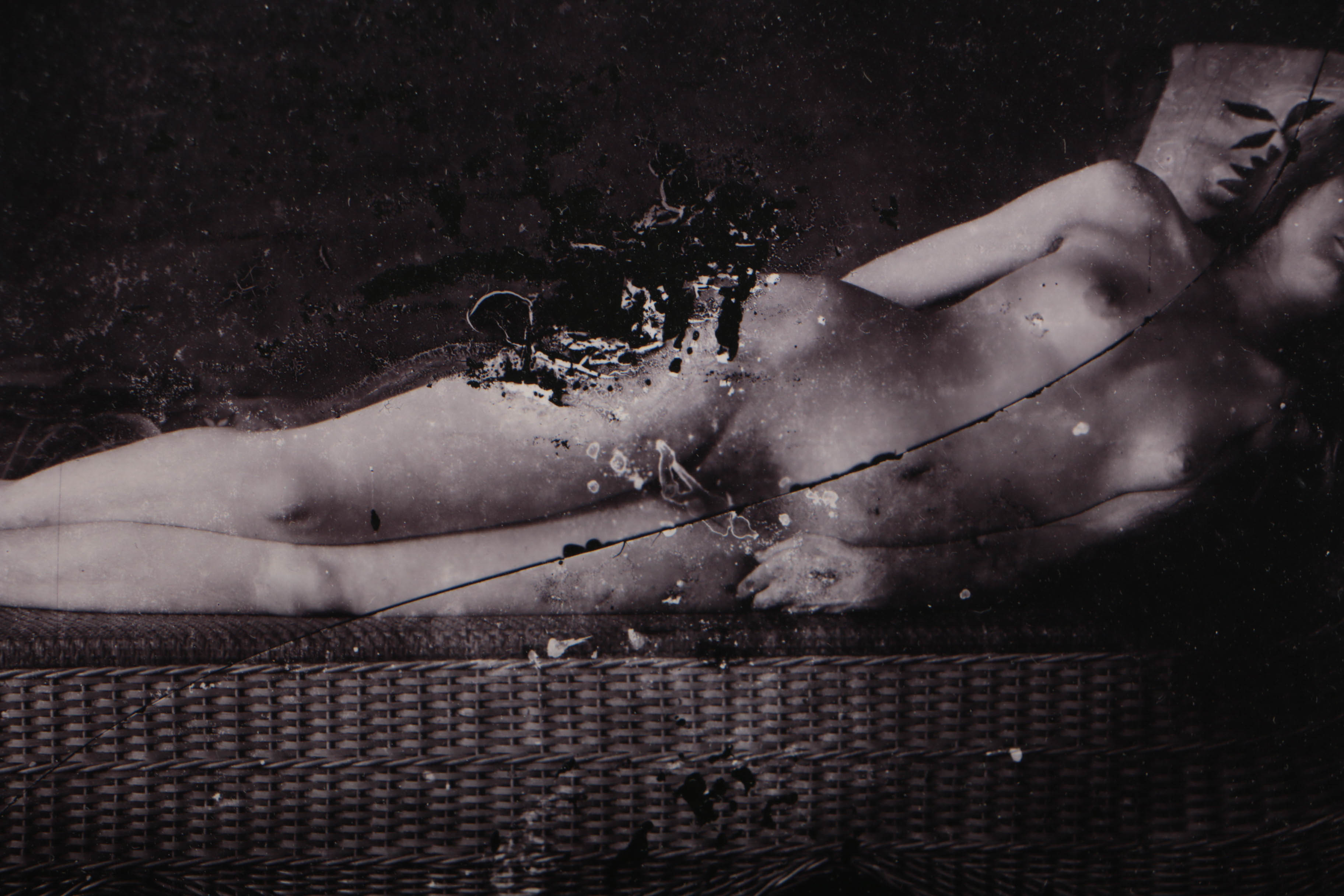 E. J. Bellocq Silver Gelatin Print "Nude on Chaise" from "Storyville Portraits"