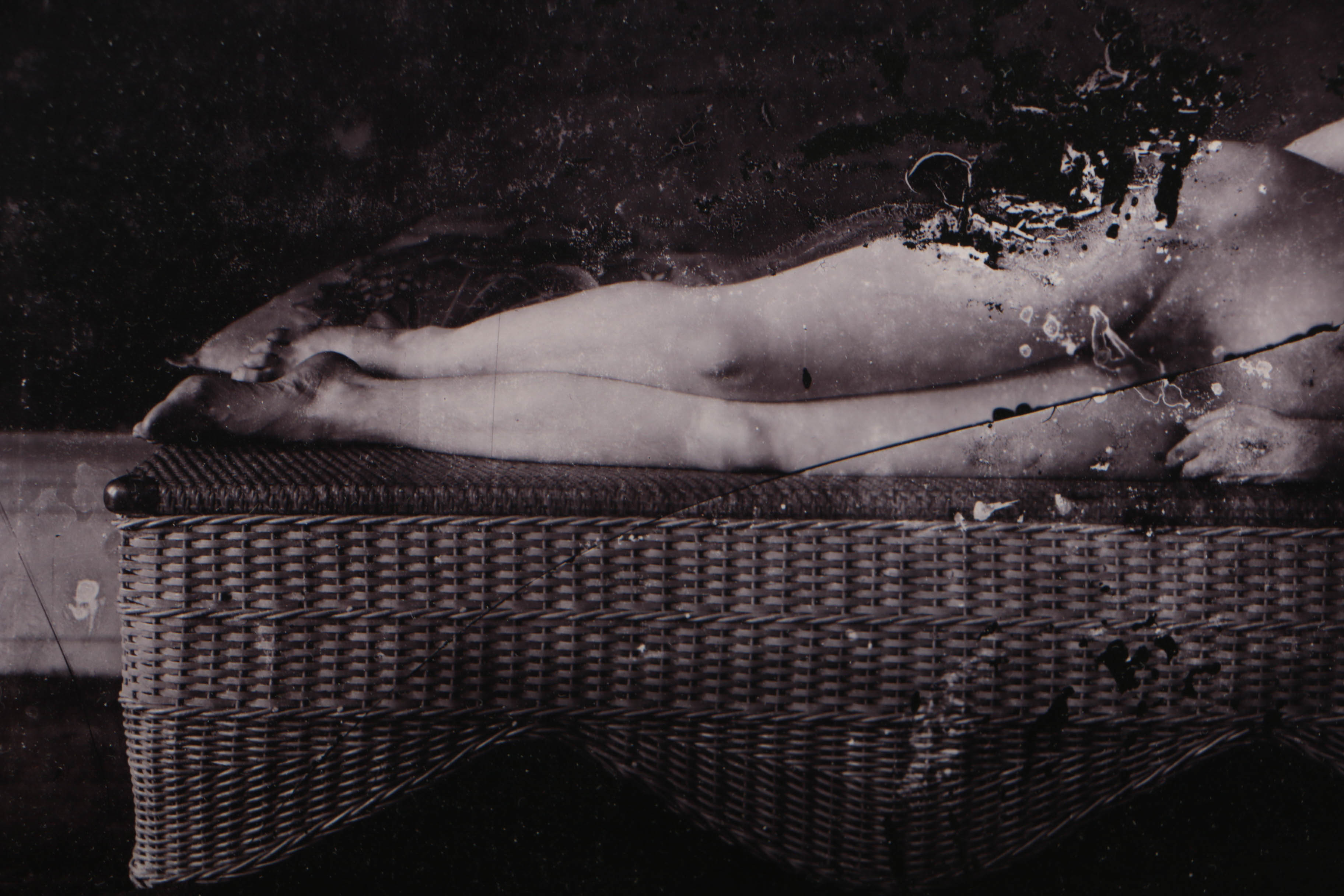 E. J. Bellocq Silver Gelatin Print "Nude on Chaise" from "Storyville Portraits"