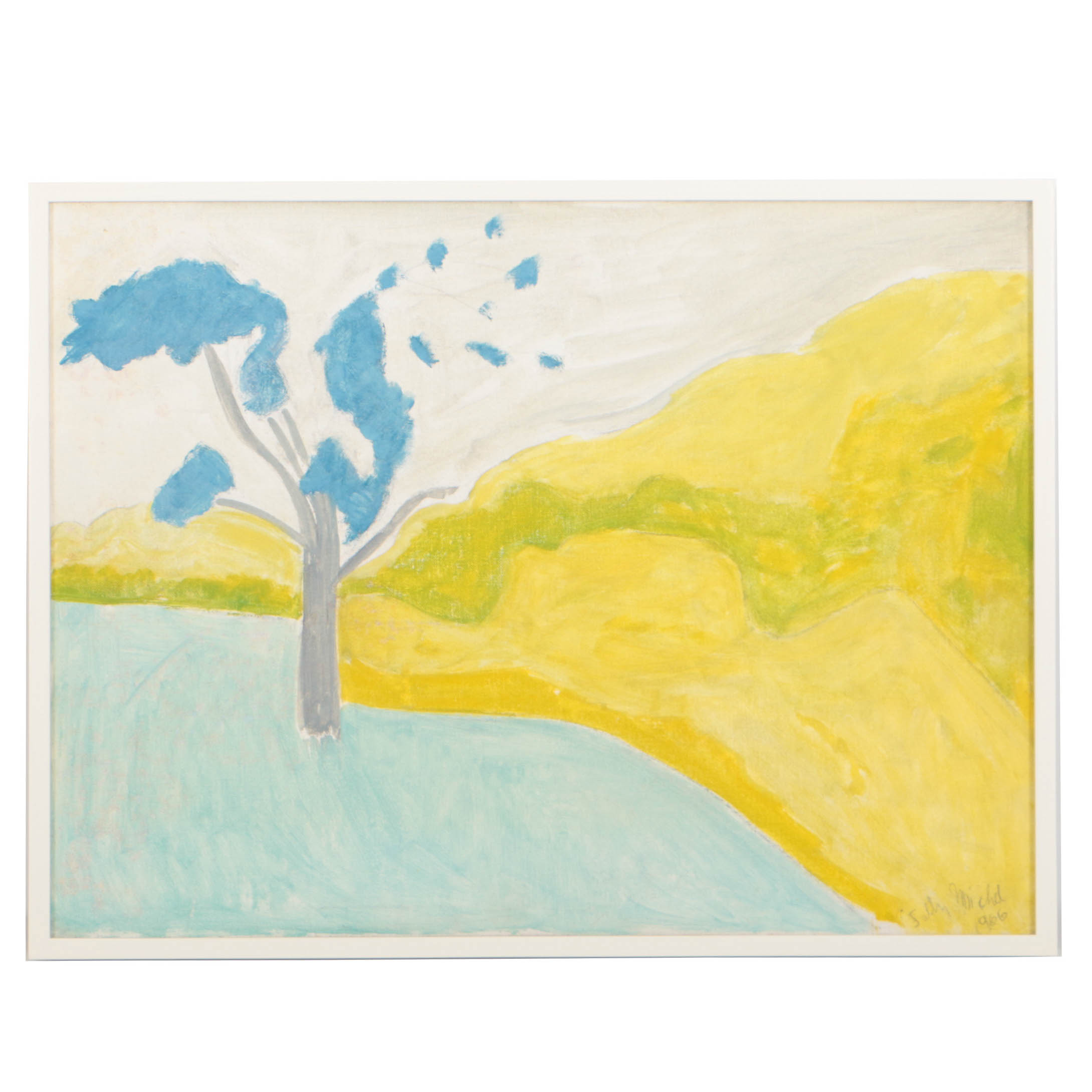 Sally Michel Avery 1966 Oil Painting "Italian Countryside"