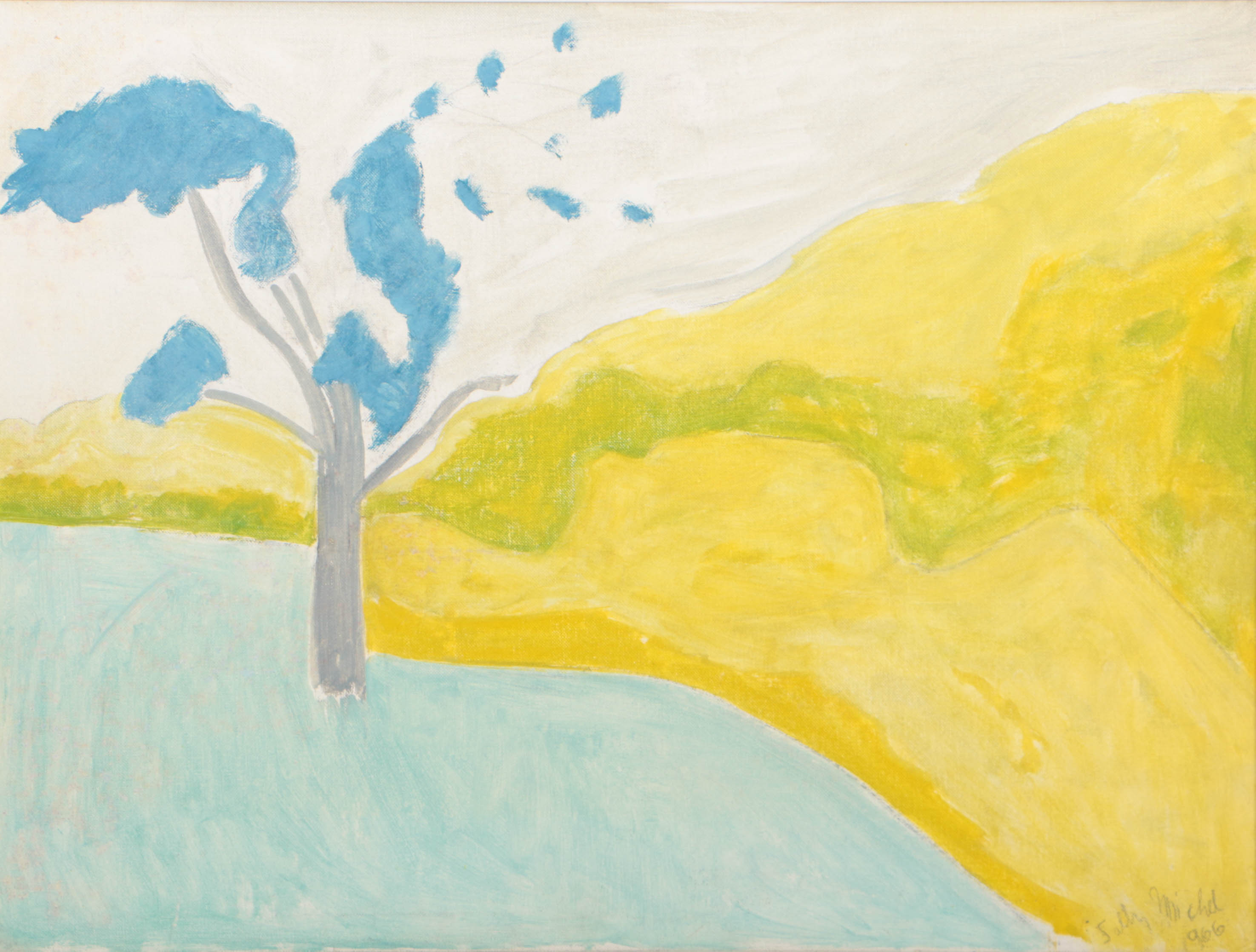 Sally Michel Avery 1966 Oil Painting "Italian Countryside"