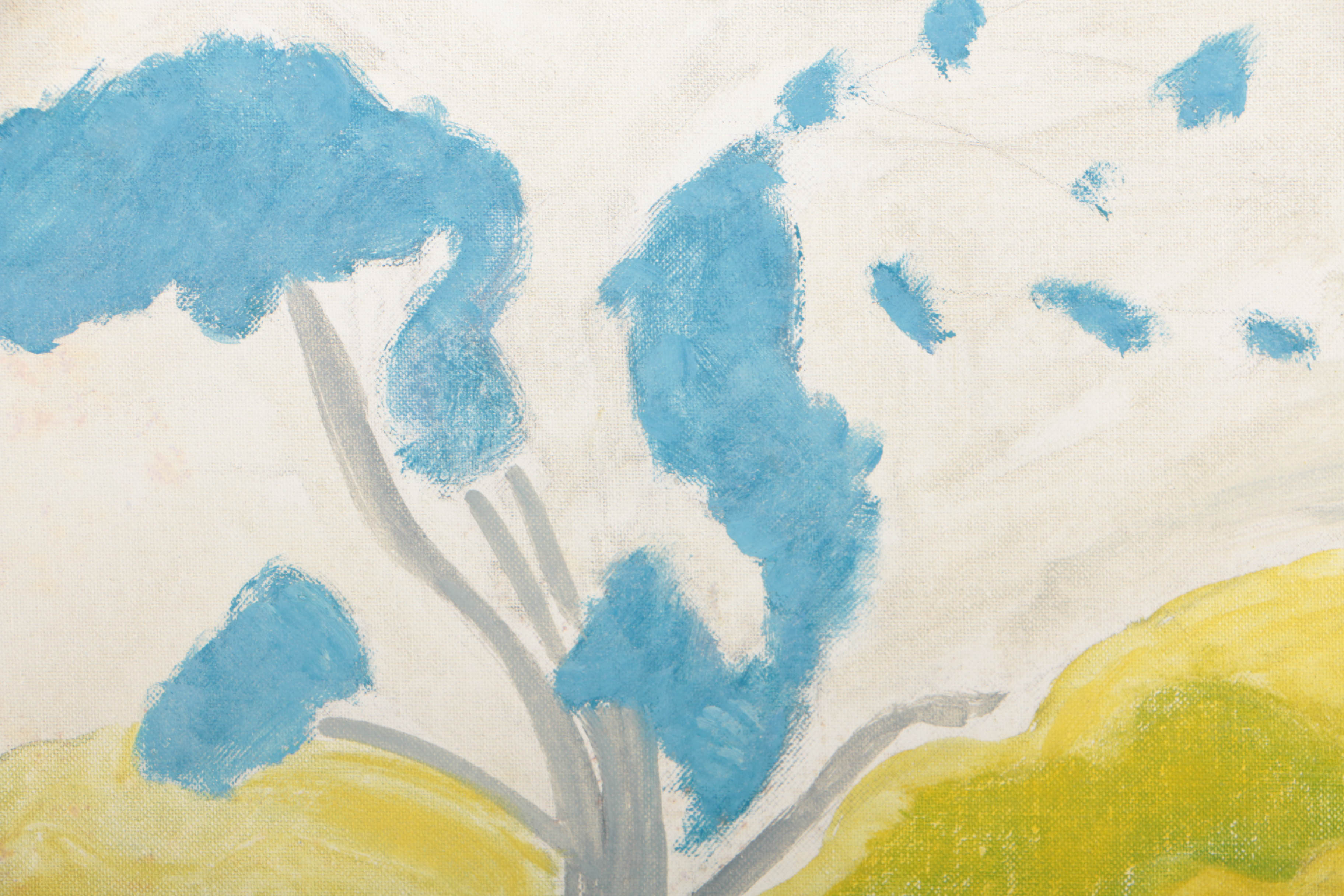 Sally Michel Avery 1966 Oil Painting "Italian Countryside"