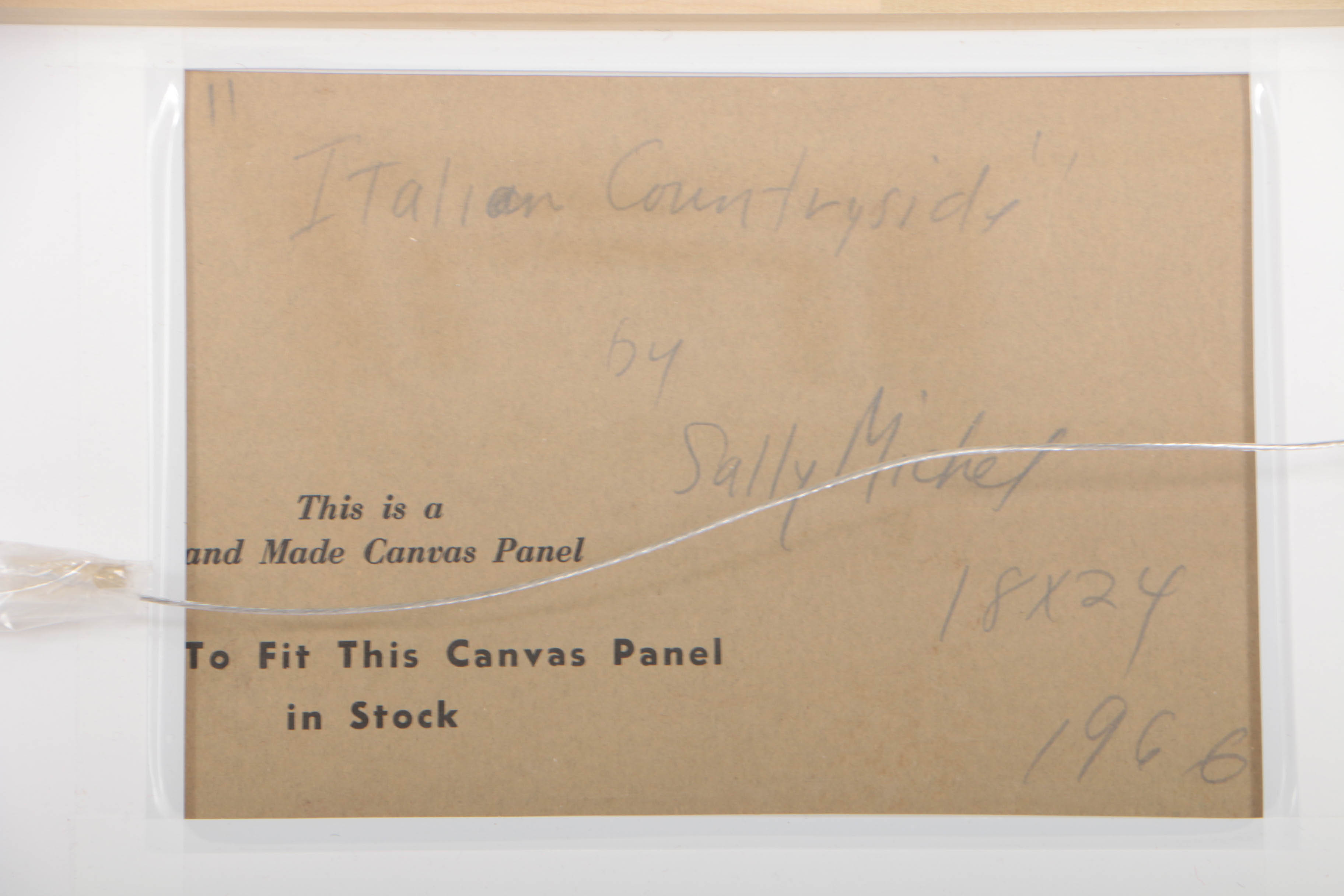 Sally Michel Avery 1966 Oil Painting "Italian Countryside"