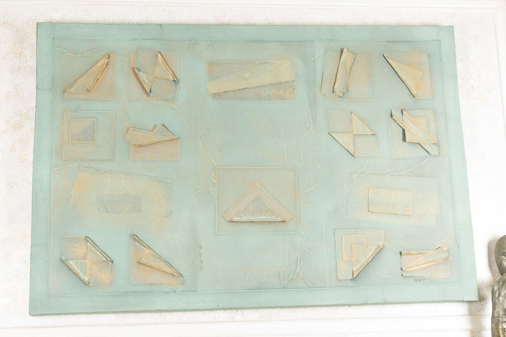 Dunlap Mixed Media Abstract Collage