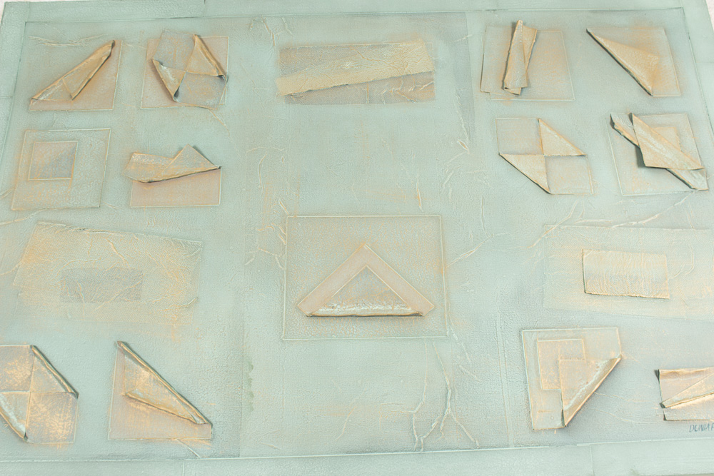 Dunlap Mixed Media Abstract Collage