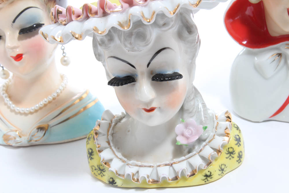 Lady Head Vases