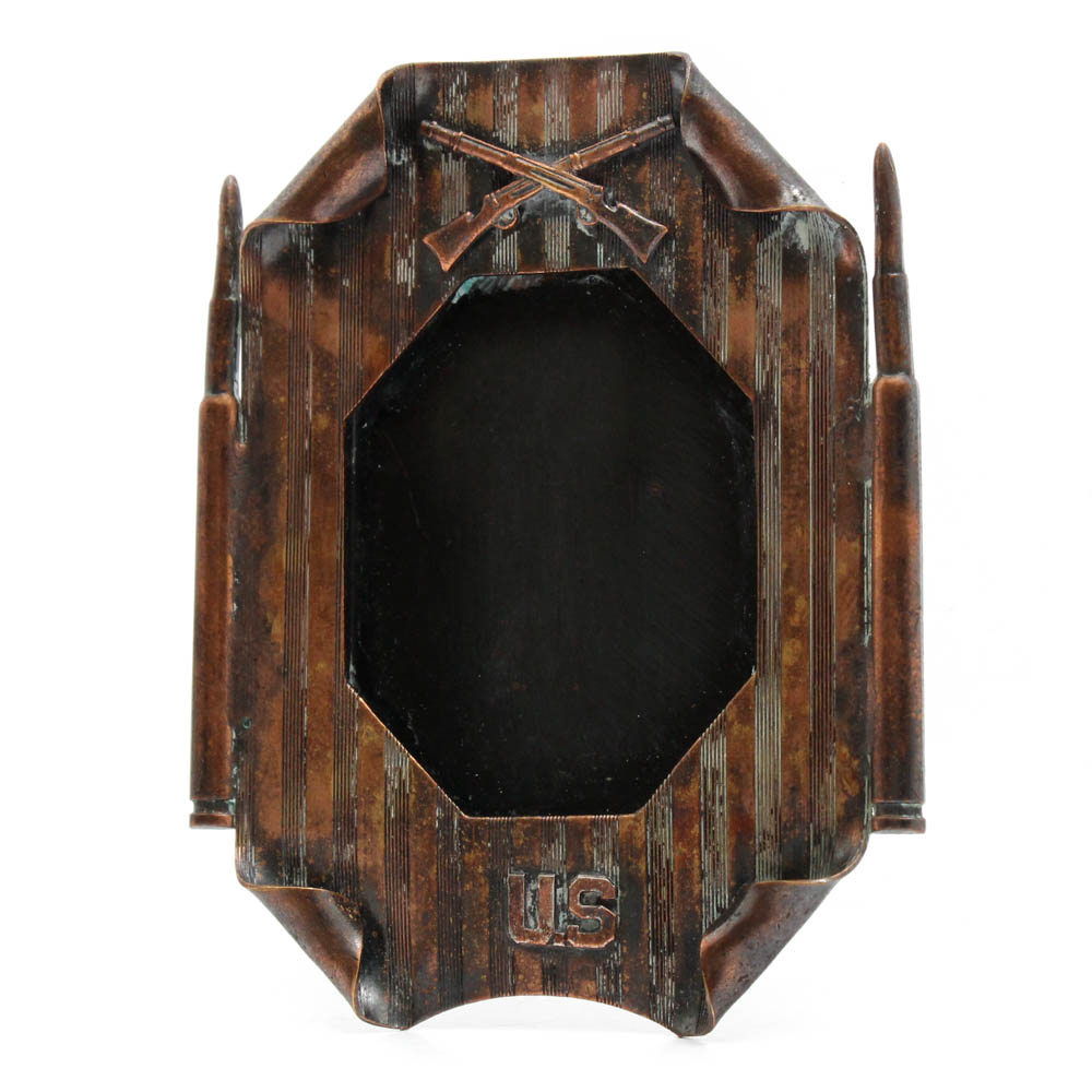 WWII Era U.S. Army Infantry Miniature Copper Frame