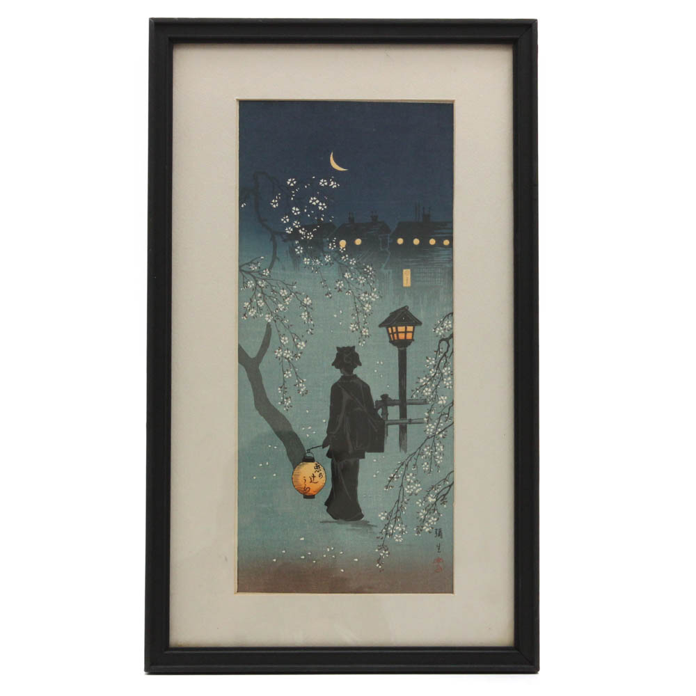 Vintage Japanese Shin-Hanga Woodblock Print