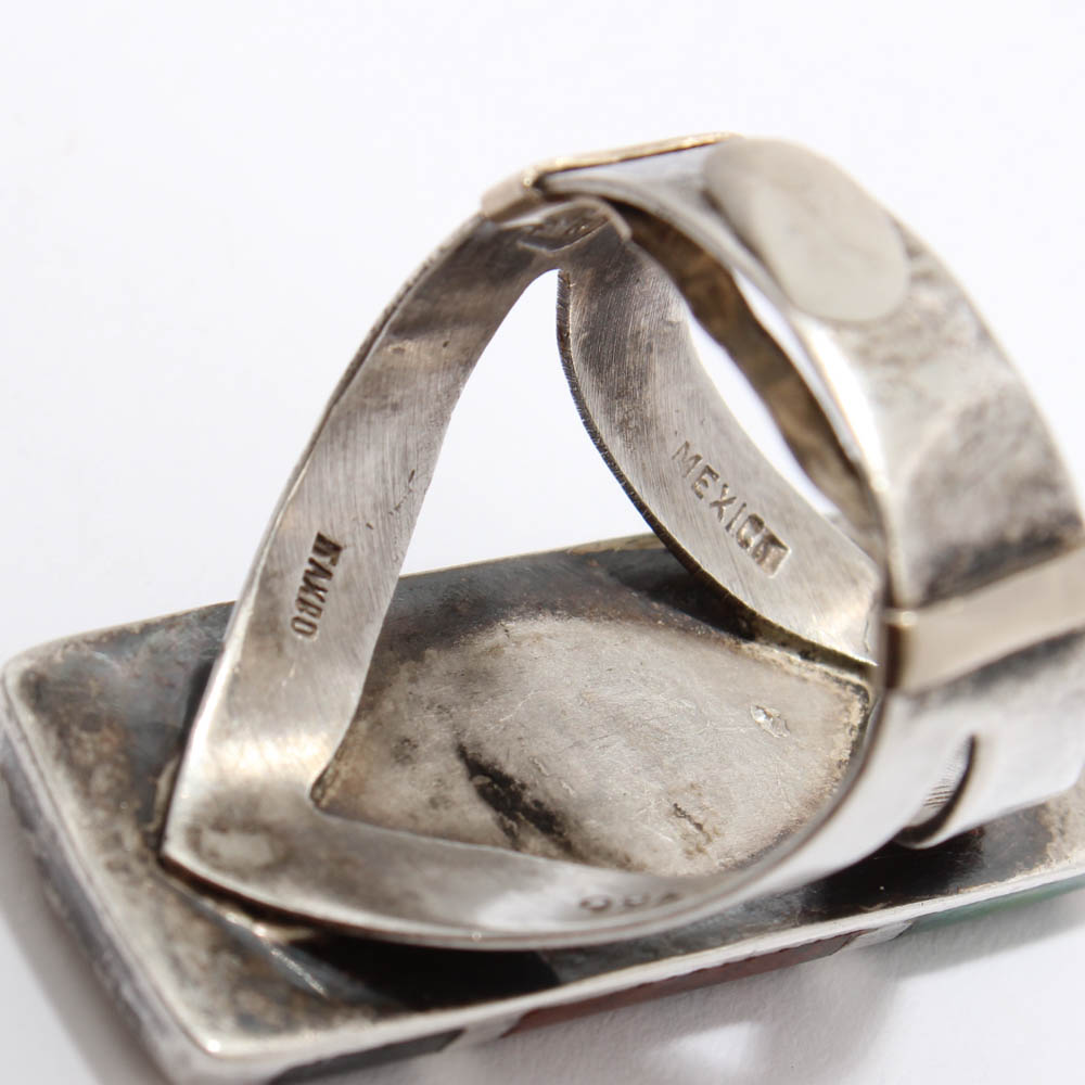 Quintin V Sterling Silver Gemstone Ring