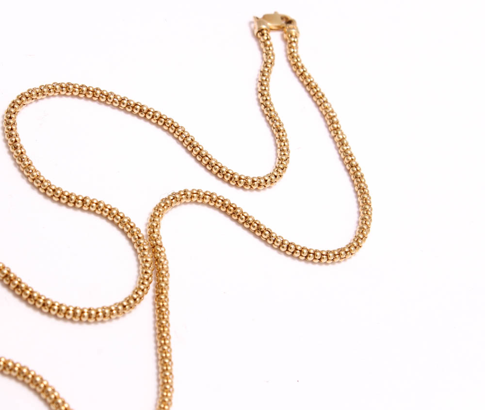 14K Yellow Gold Tanzanite and Diamond Pendant Necklace