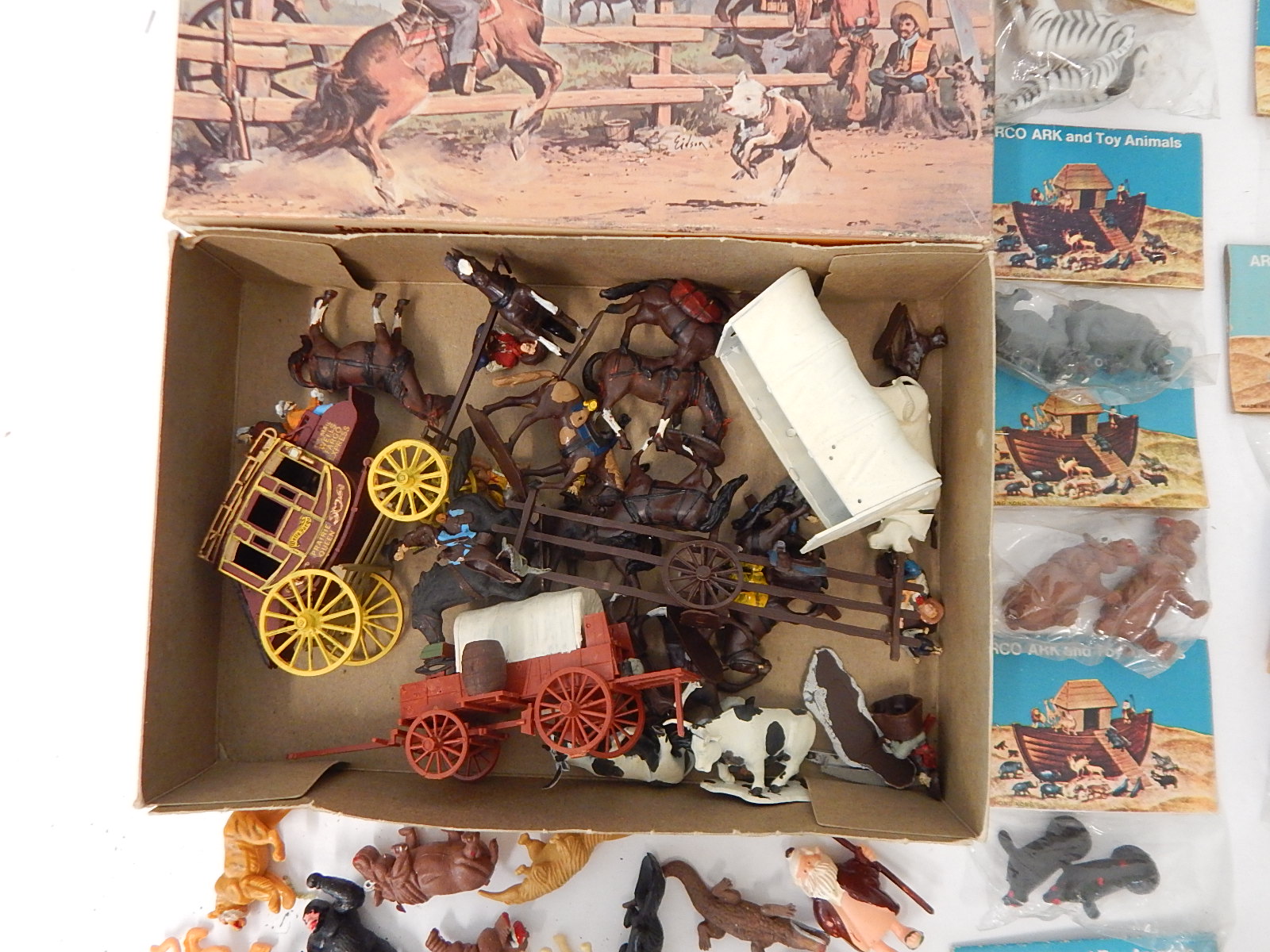 Vintage O-Gauge Train Model Kits and Figures - Some Hand-Painted