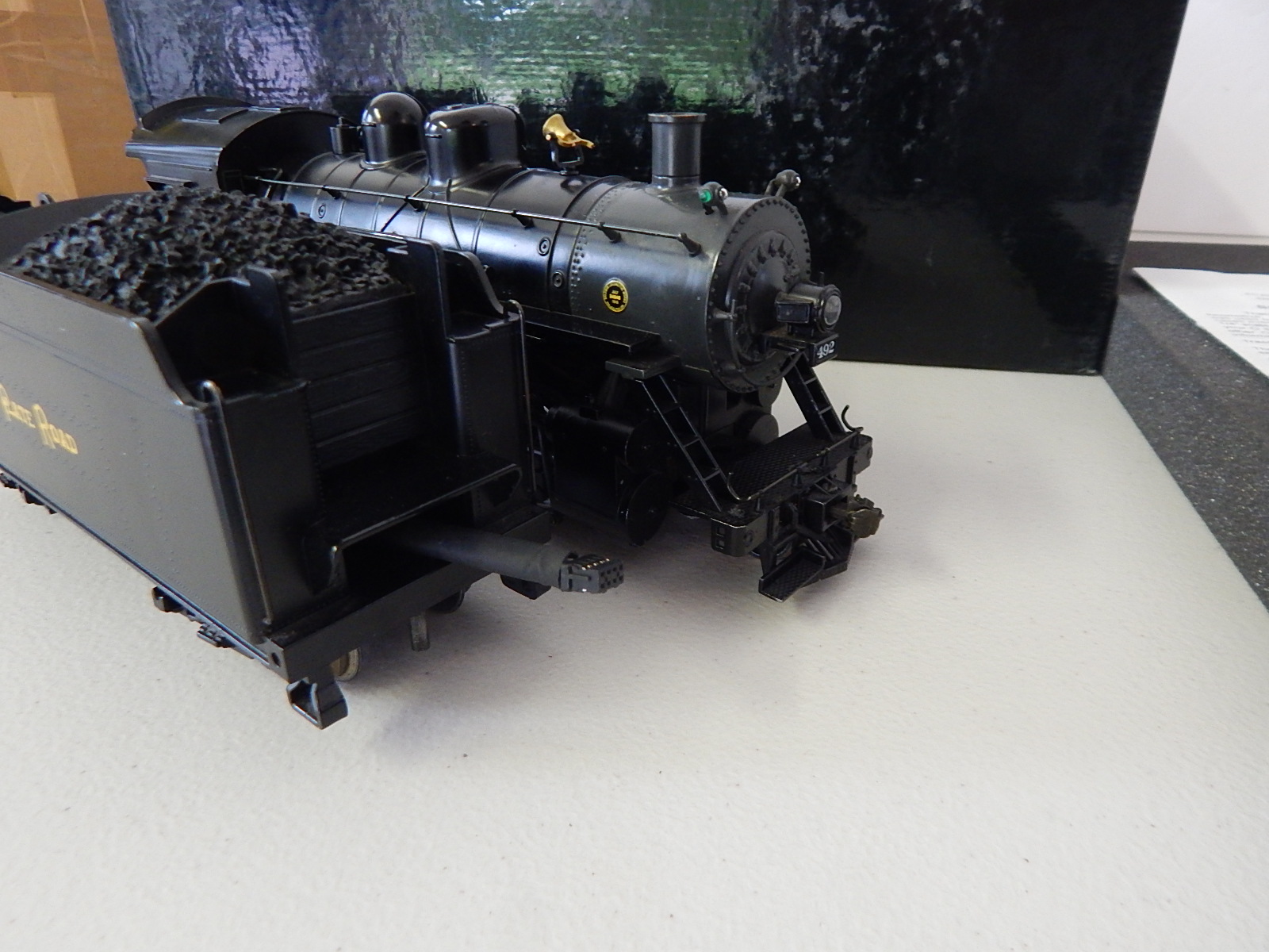 Weaver Baldwin 2-8-0 Consolidation Steam Engine and Tender with Box Gold Edition