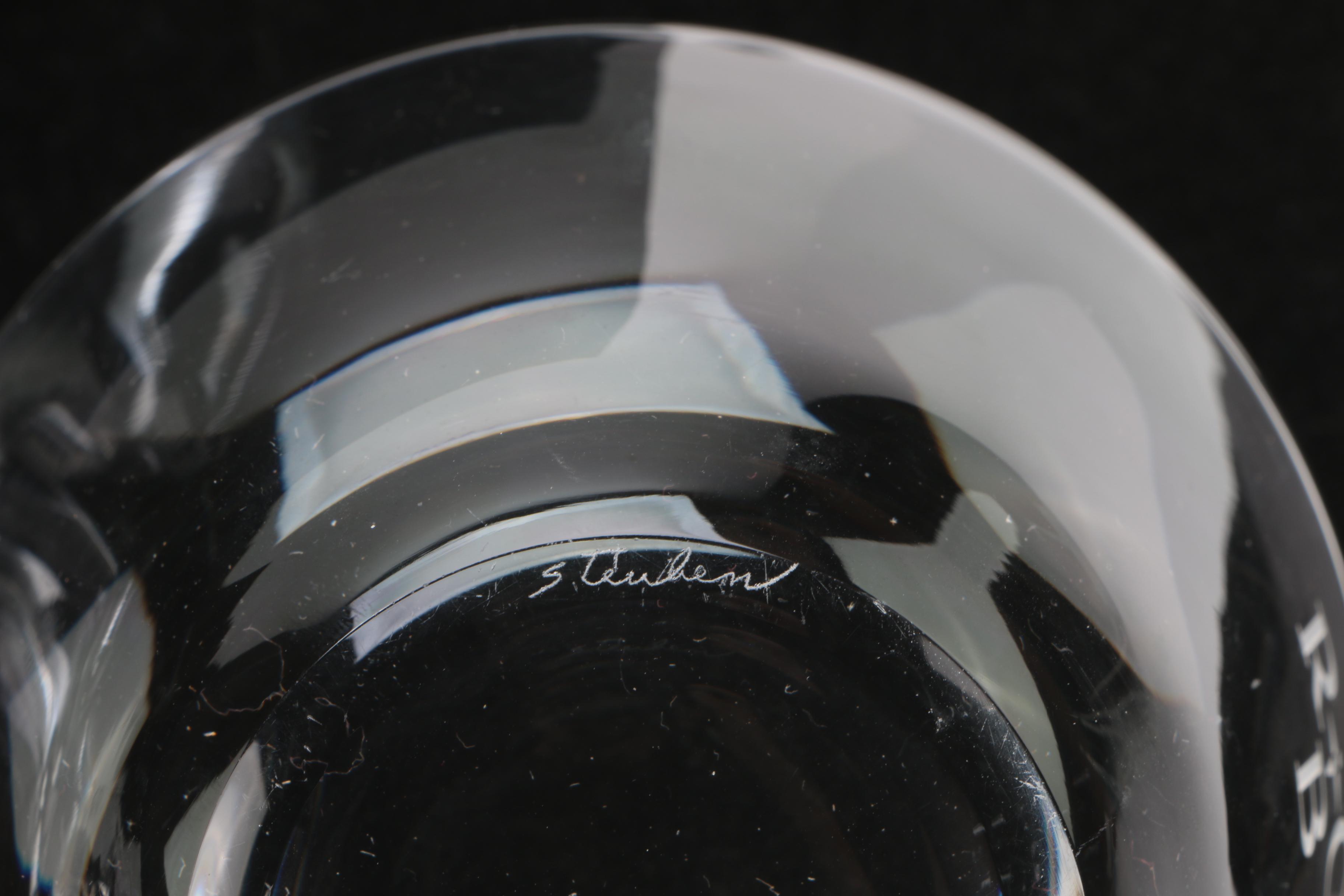 Steuben Glass Finger Bowls with Monograms