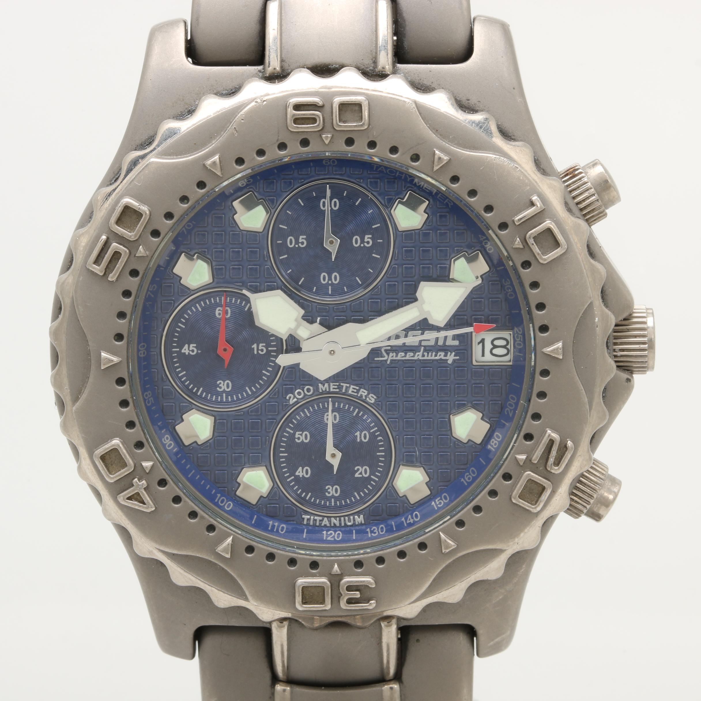 Fossil "Speedway" Titanium Watch