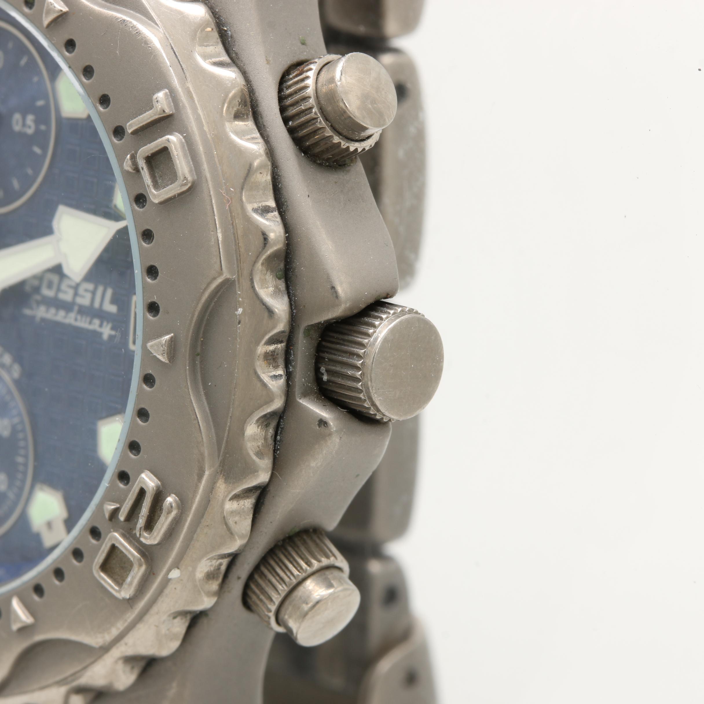 Fossil "Speedway" Titanium Watch