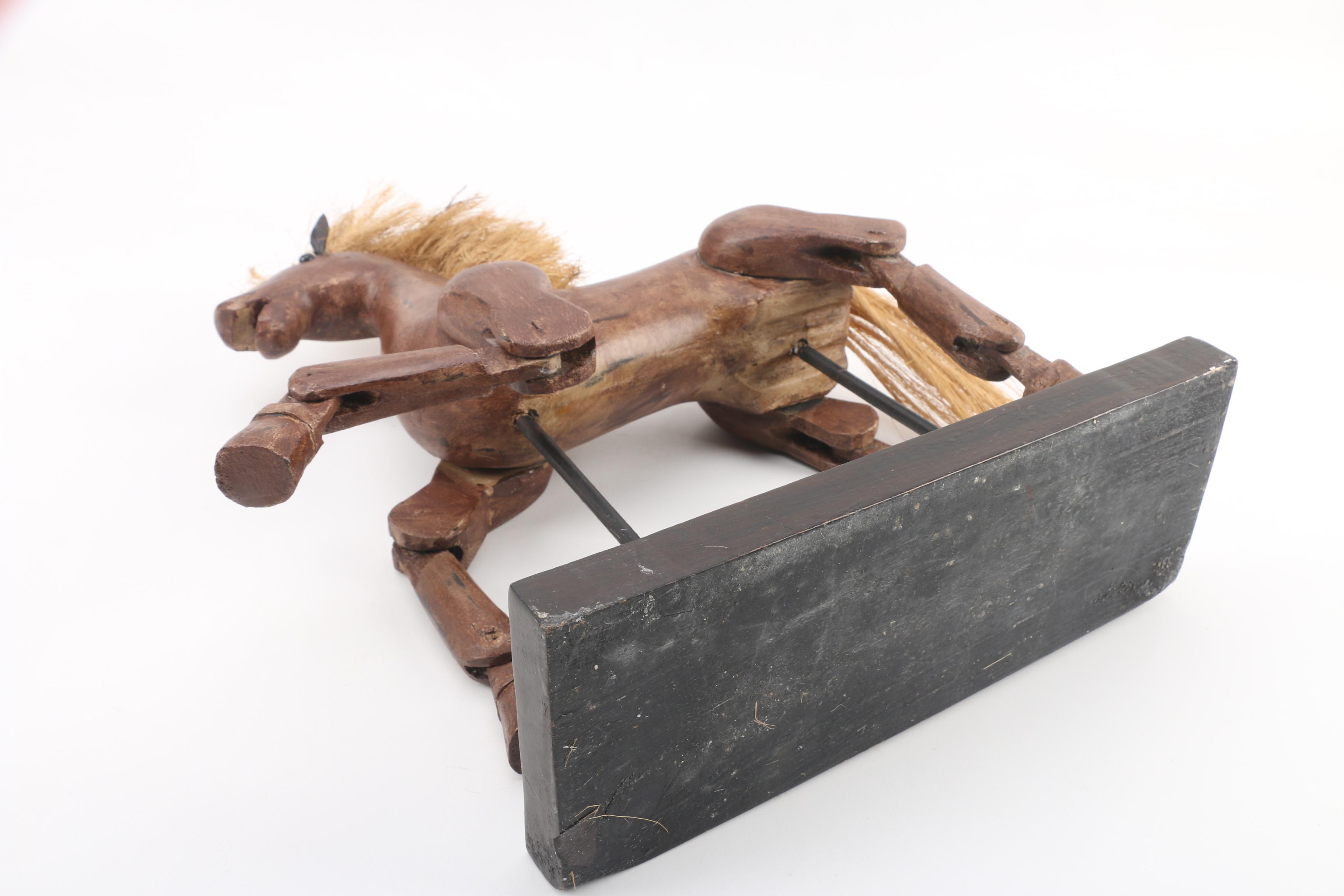 Decorative Horse Puppet on Stand