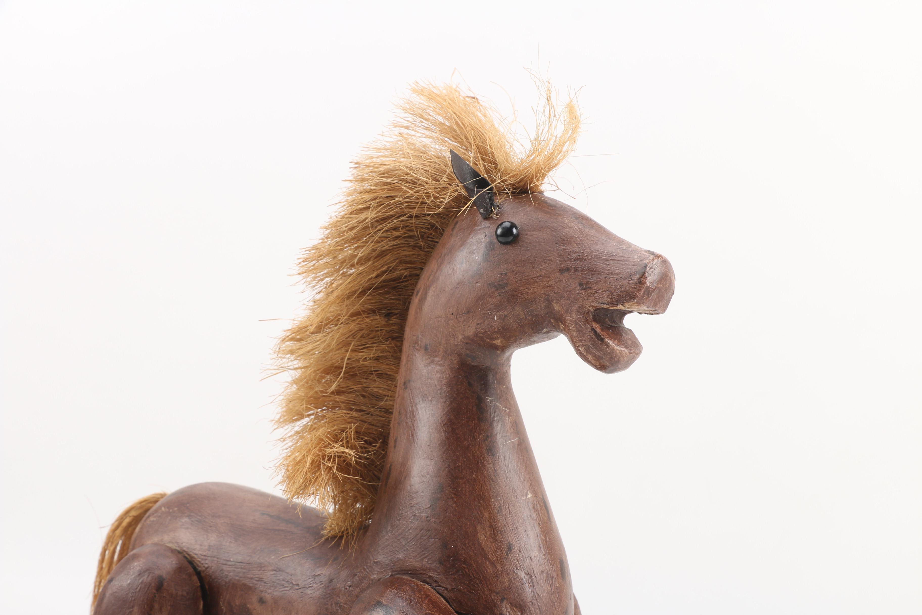 Decorative Horse Puppet on Stand