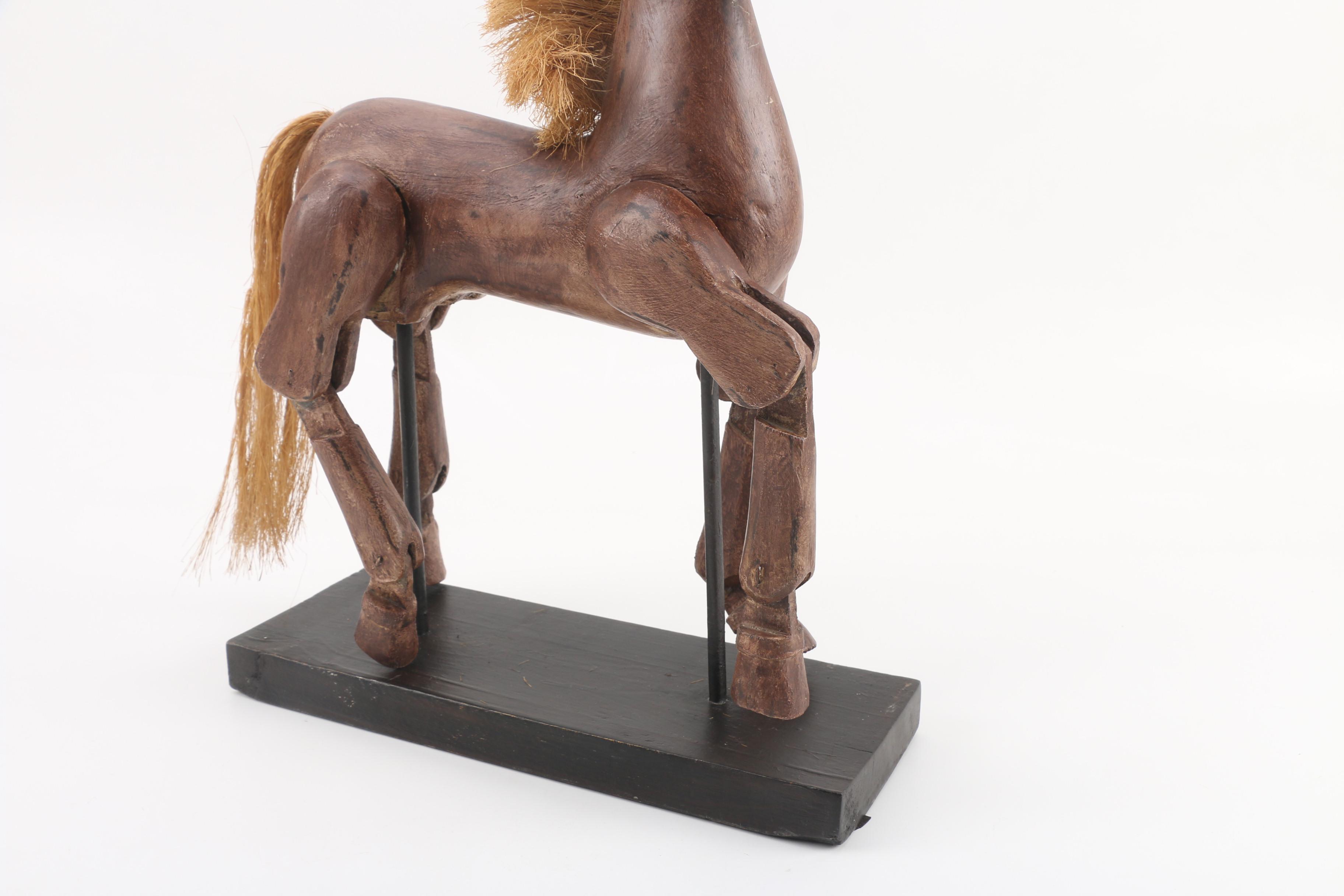 Decorative Horse Puppet on Stand