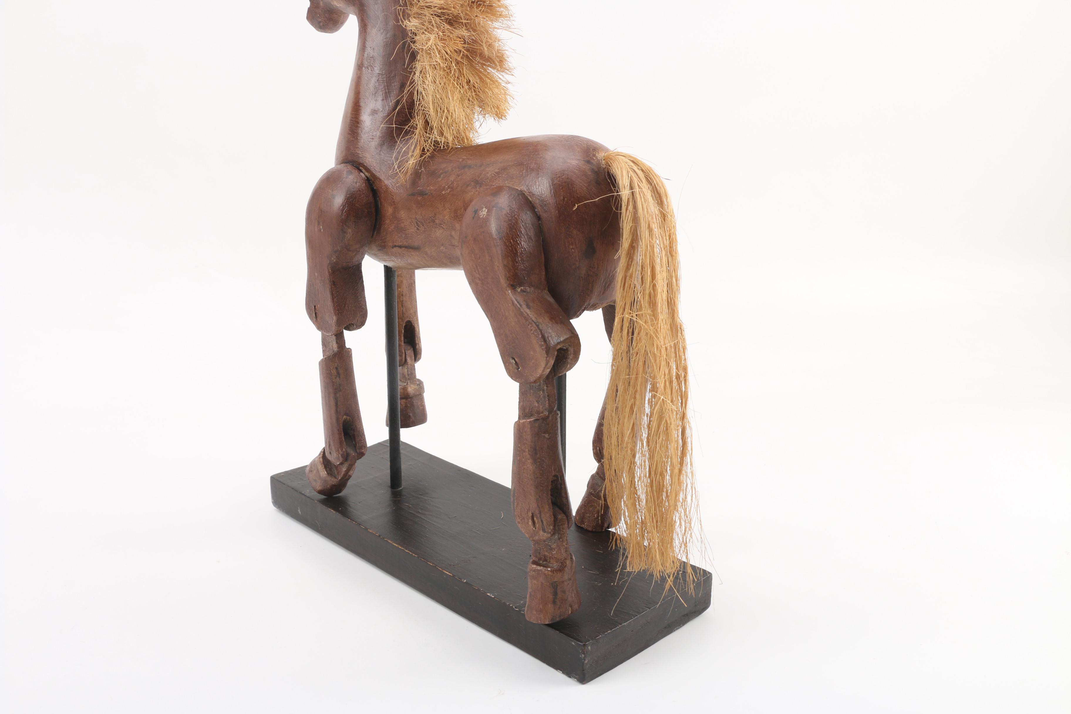 Decorative Horse Puppet on Stand