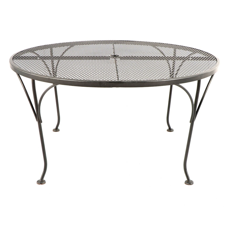Metal with Mesh Top Patio Table
