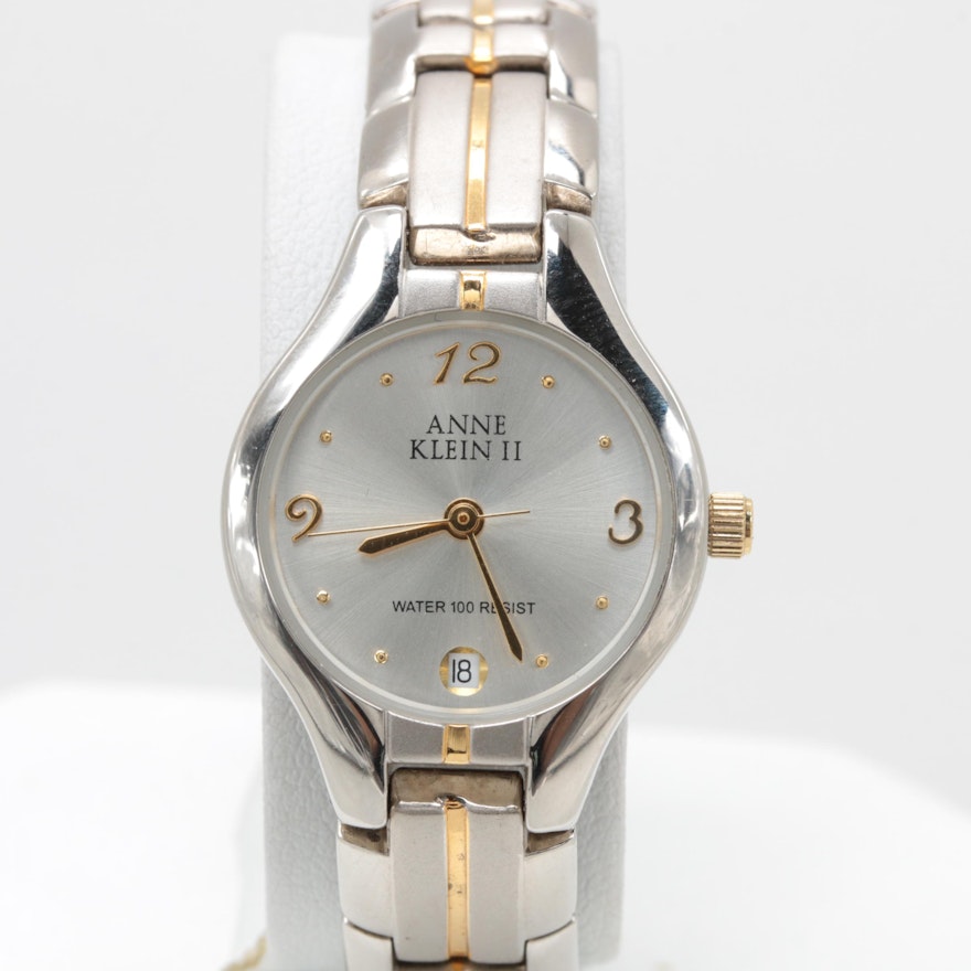 Anne Klein II Silver and Gold Tone Wristwatch