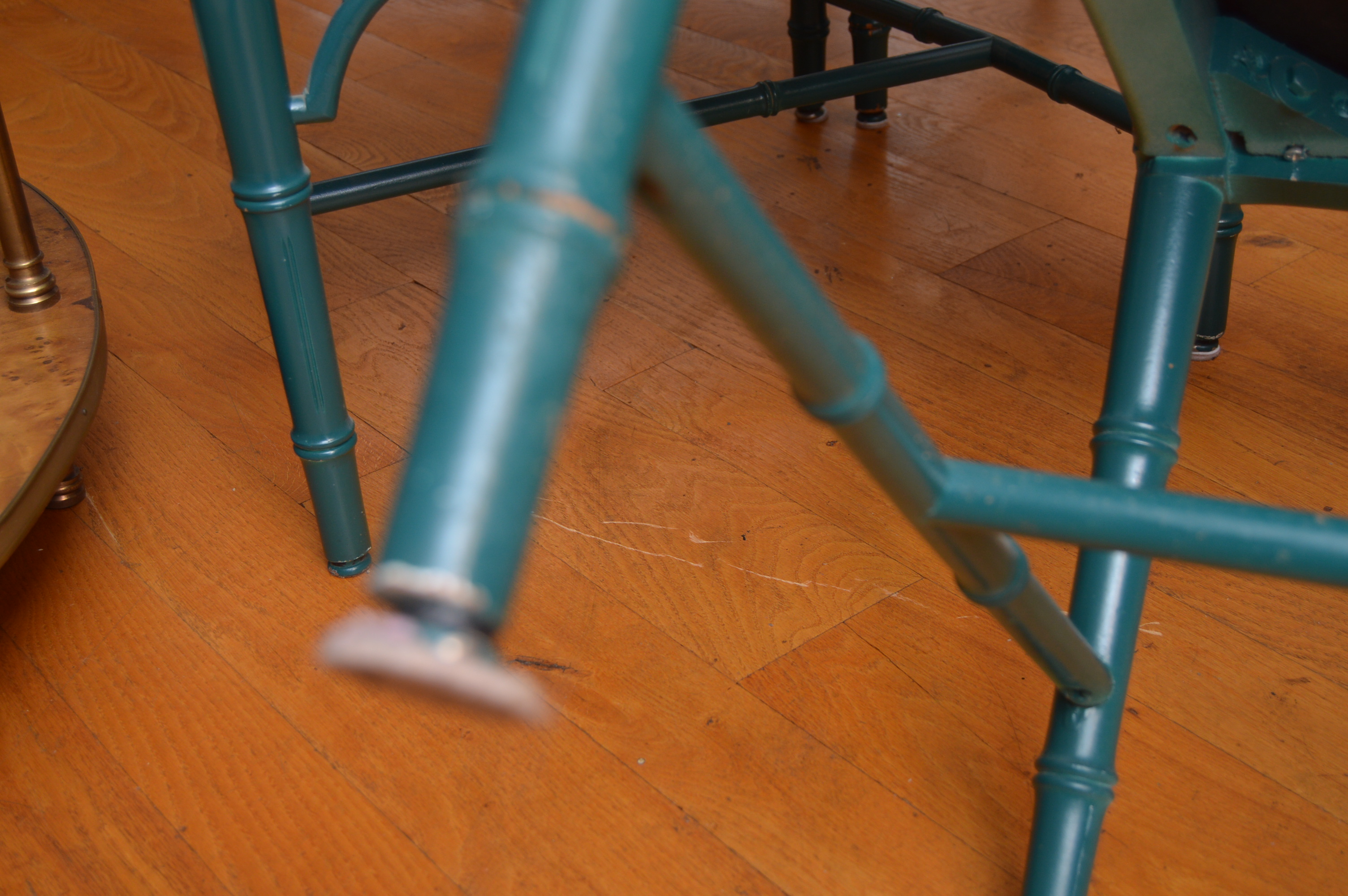 Set of Chinese Chippendale Bamboo Dining/Side Chairs