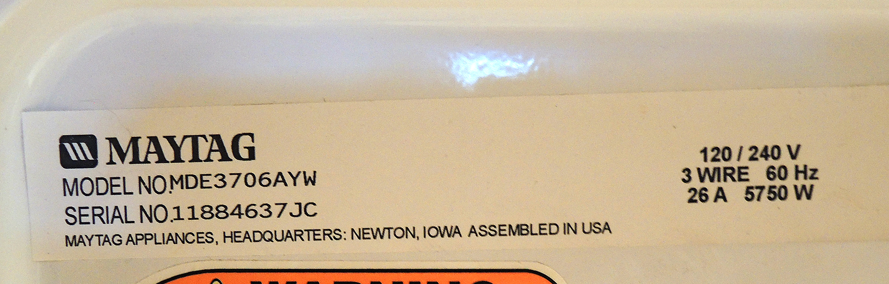 Maytag Quiet Series 200 Electric Dryer