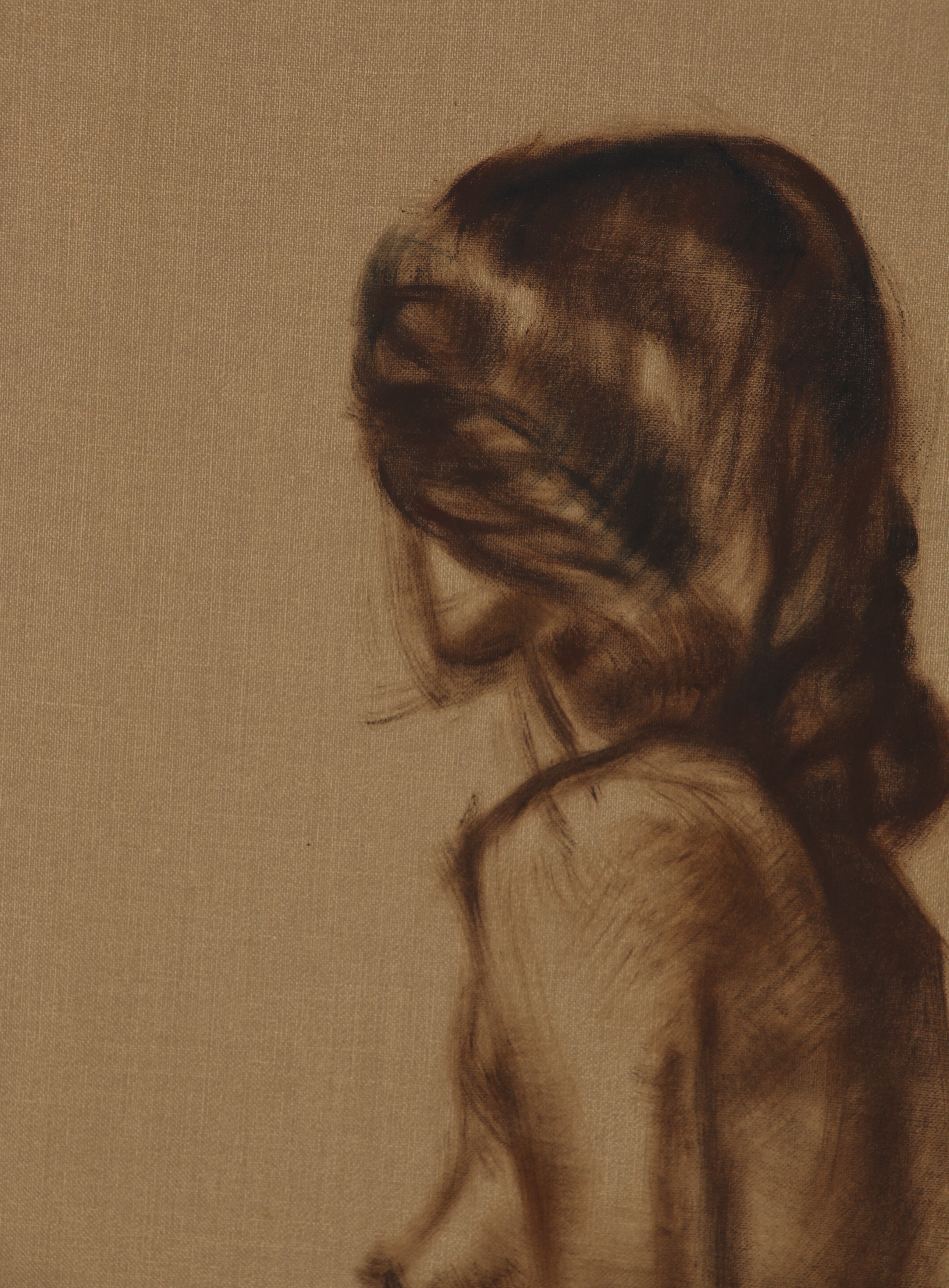 Robert Whitmore Oil Painting "Female Nude Standing"