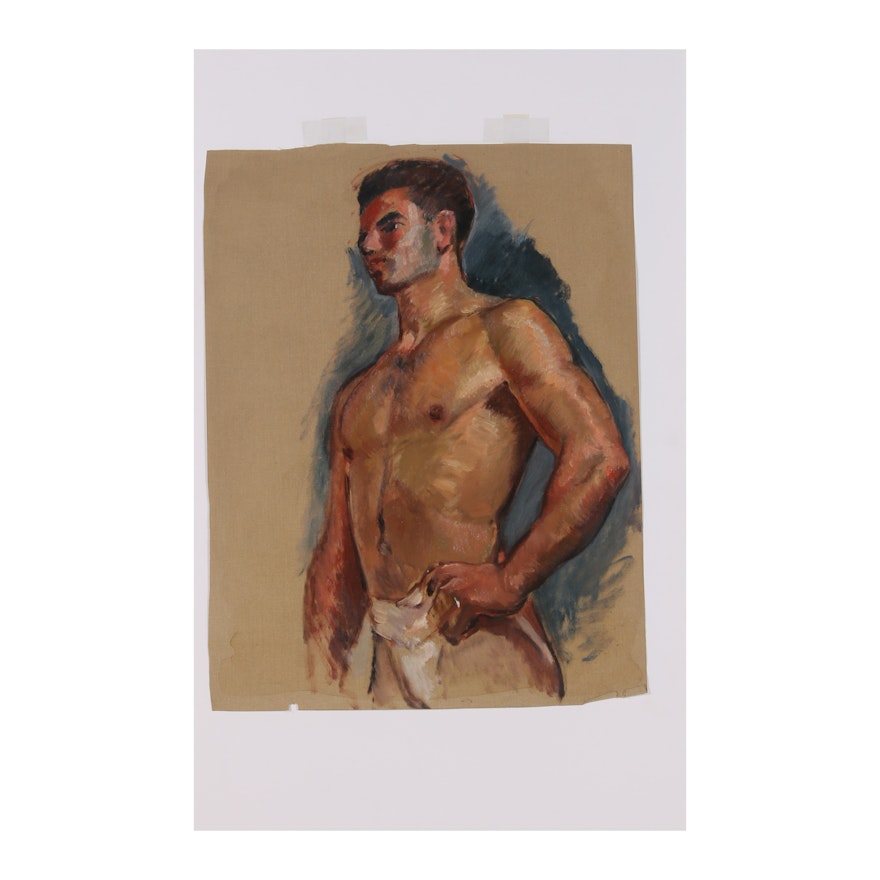 Robert Whitmore Oil Painting "Male Portrait"
