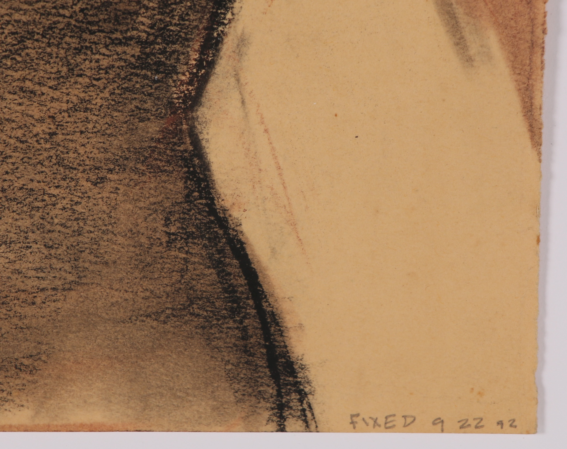 Robert Whitmore Pastel Drawing "Lady in Black"