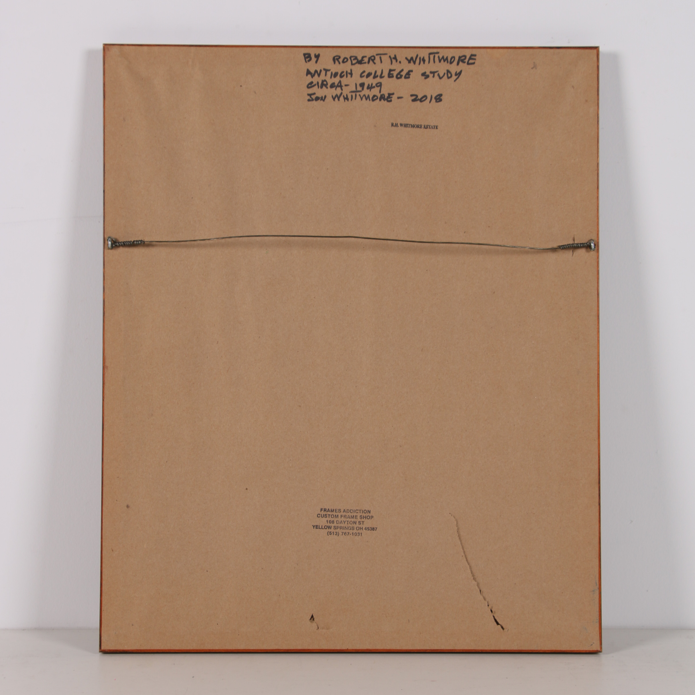 Robert Whitmore Oil Painting "Female Portrait (Antioch College Study)"