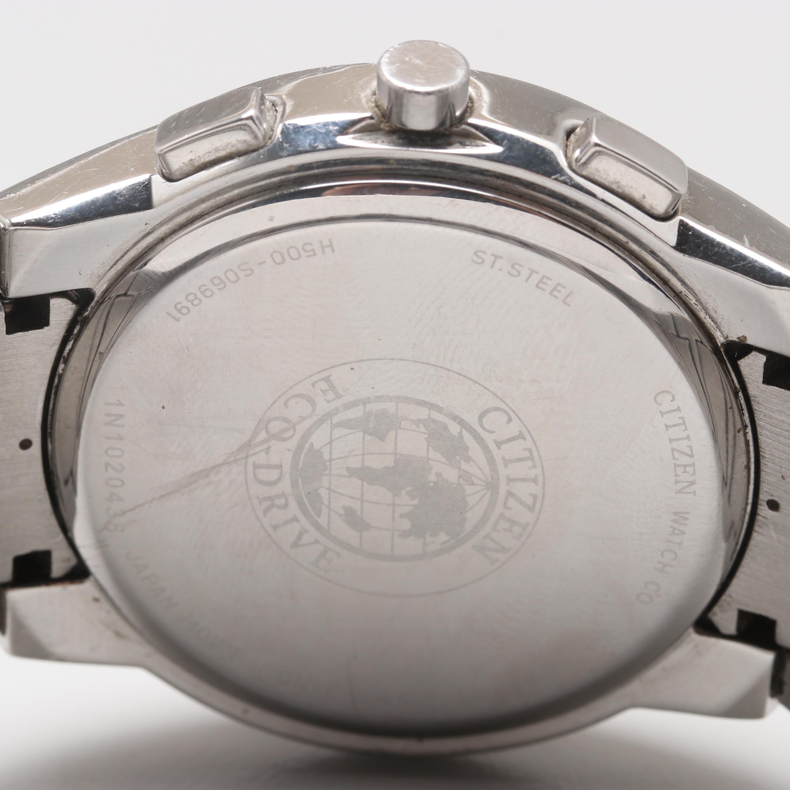 Citizen Eco-Drive Stainless Steel Chronograph Watch