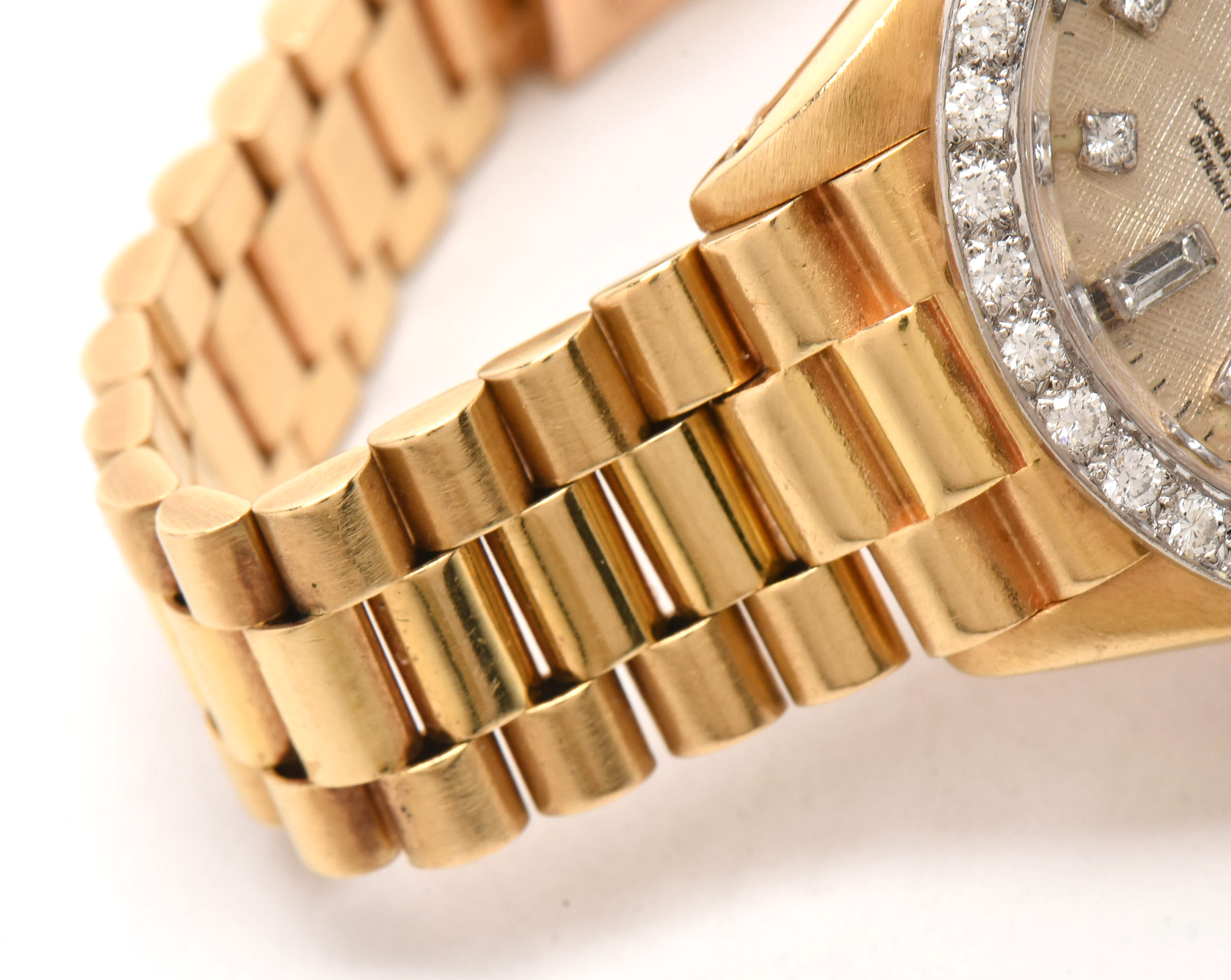 Rolex 18K Yellow Gold and Diamond Oyster Perpetual DateJust Watch