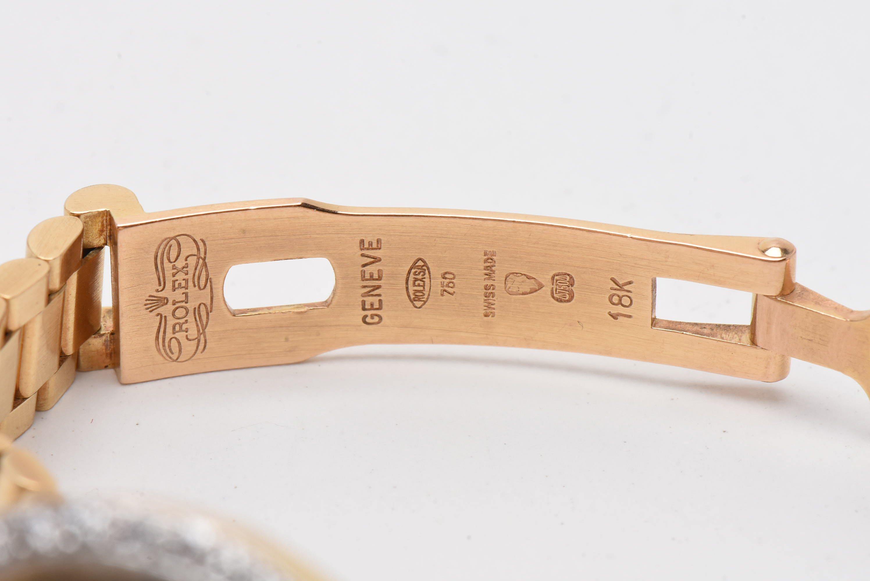 Rolex 18K Yellow Gold and Diamond Oyster Perpetual DateJust Watch