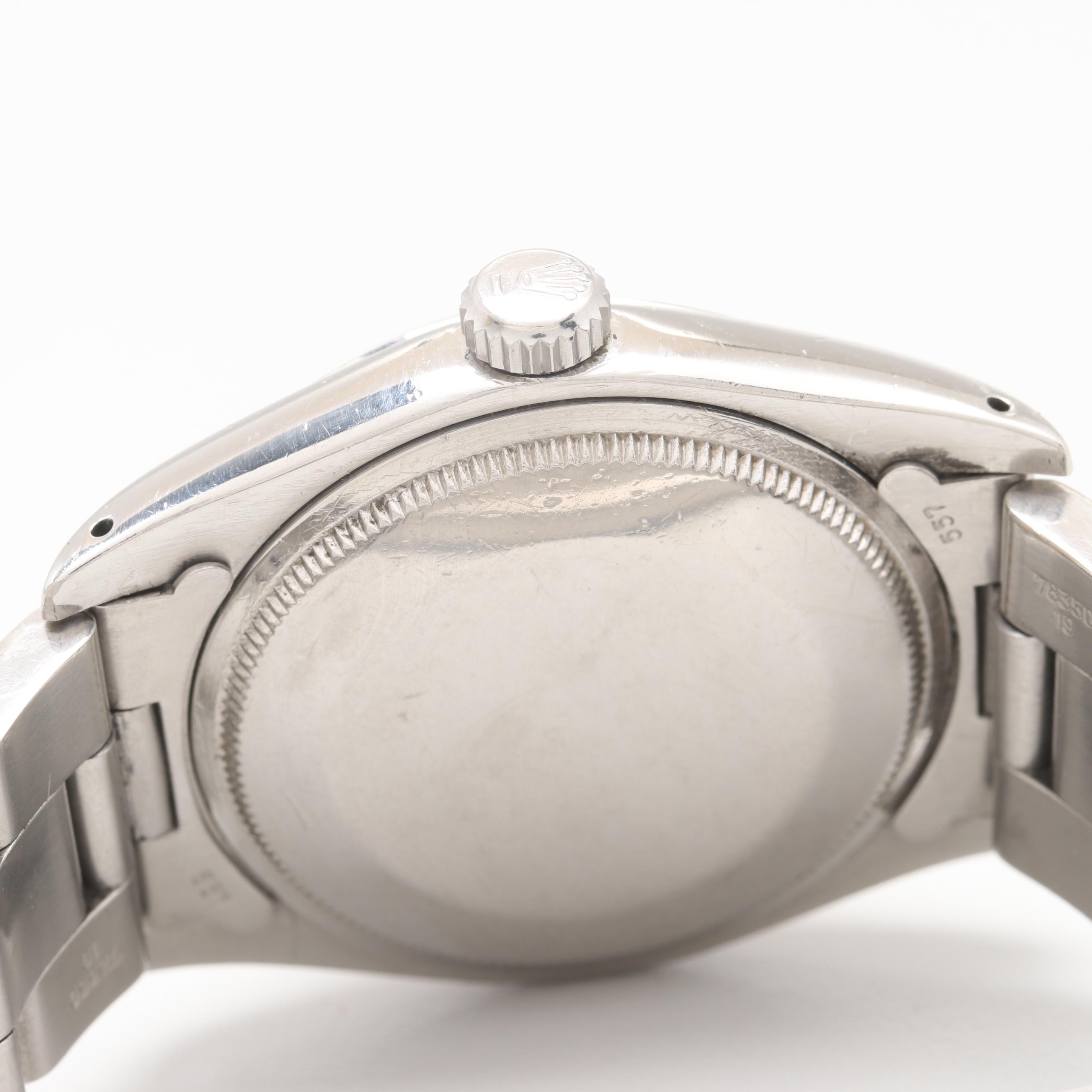 Circa 1974 Rolex Oyster Perpetual Date Watch with Souvenir Spoon