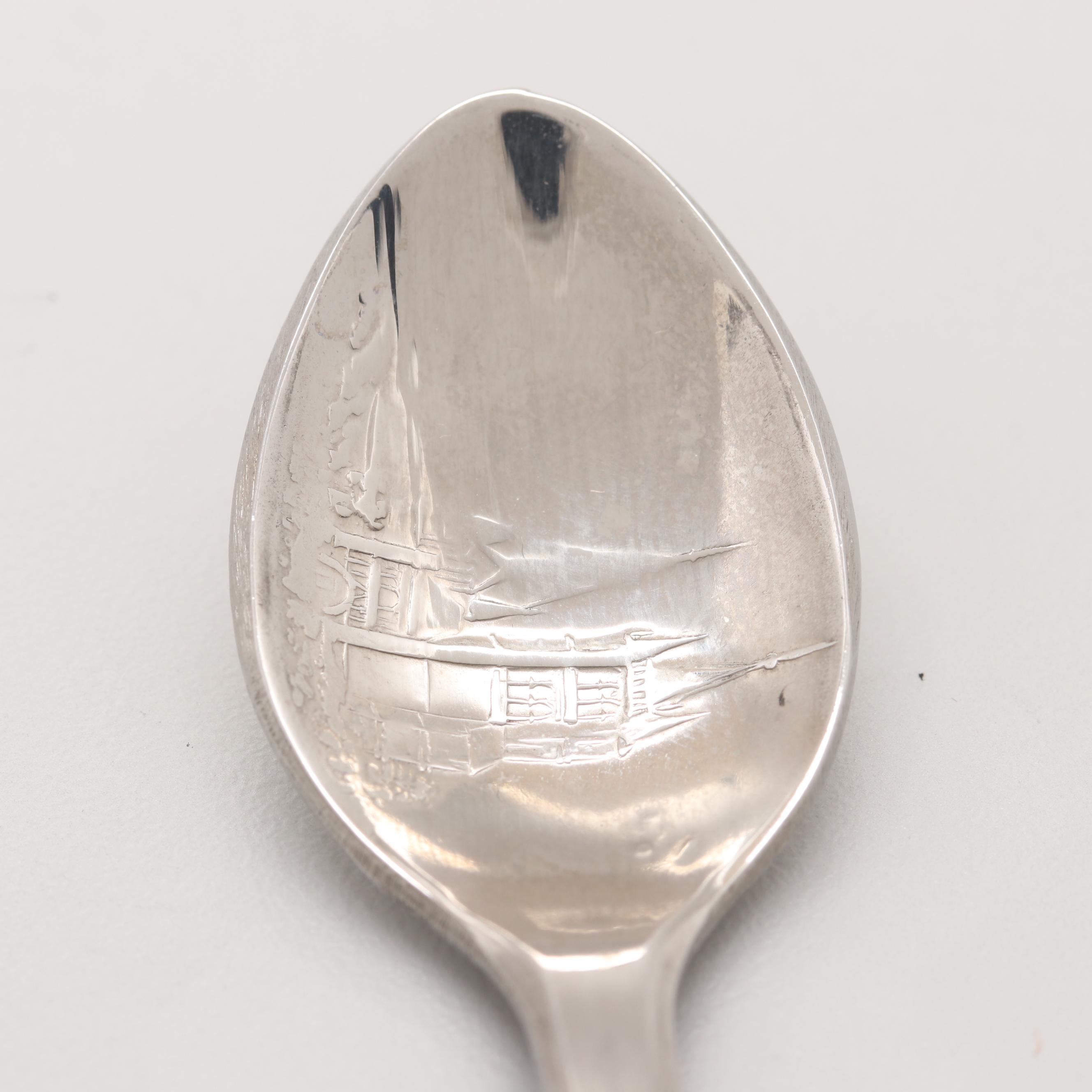 Circa 1974 Rolex Oyster Perpetual Date Watch with Souvenir Spoon